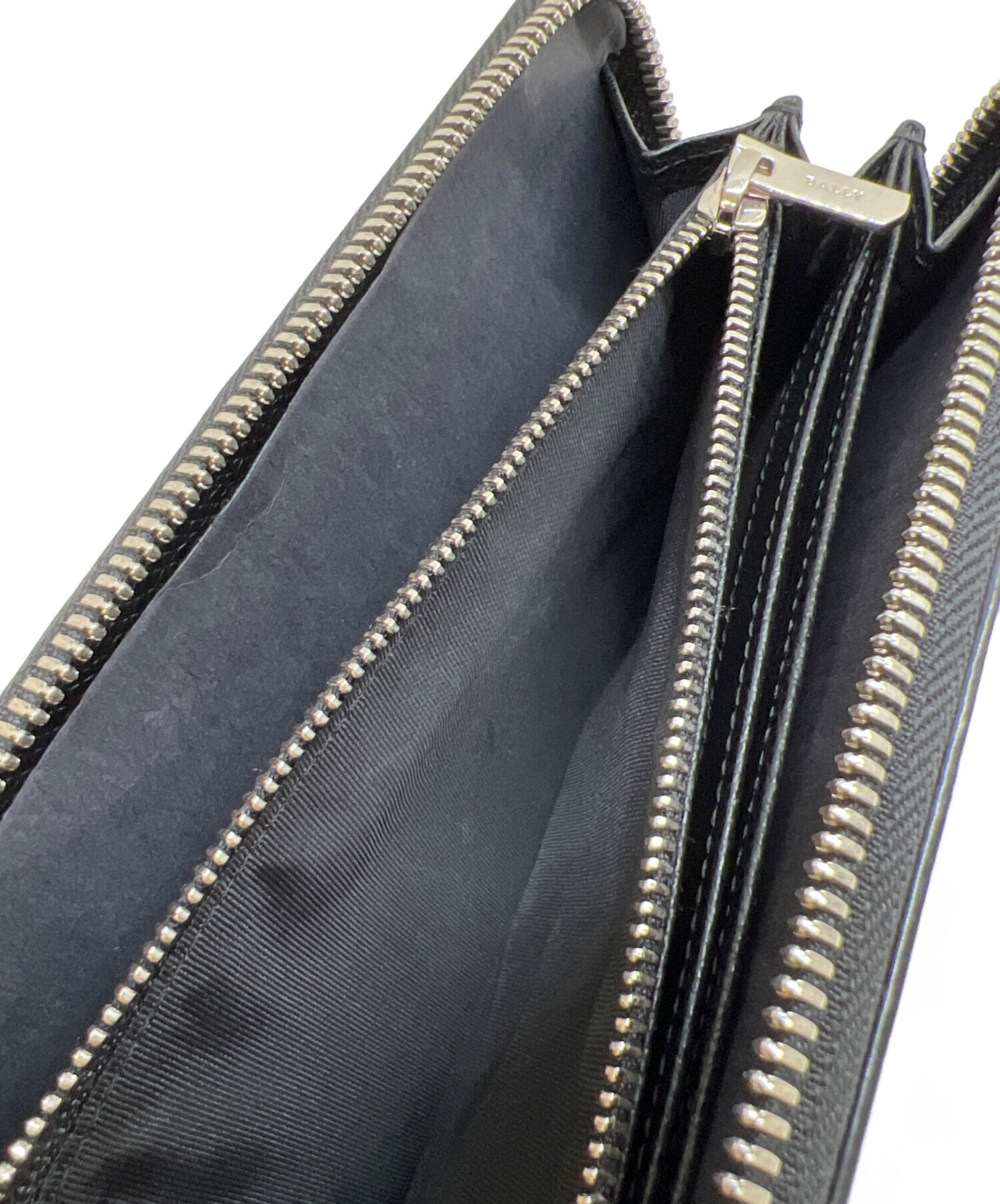 中古・古着通販】BALLY (バリー) ラウンドファスナー長財布 ブラック