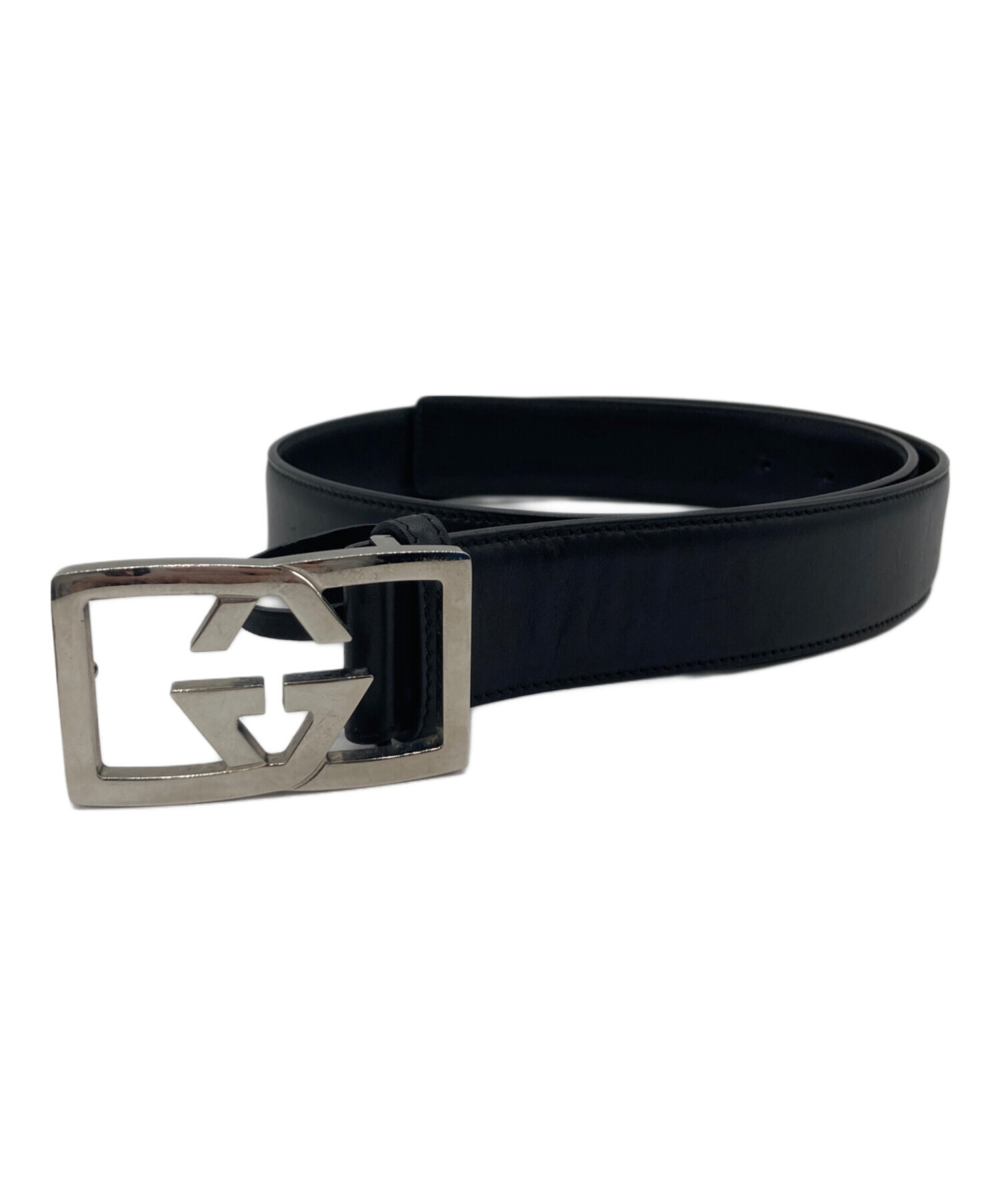 中古・古着通販】GUCCI (グッチ) レザーベルト ブラック｜ブランド