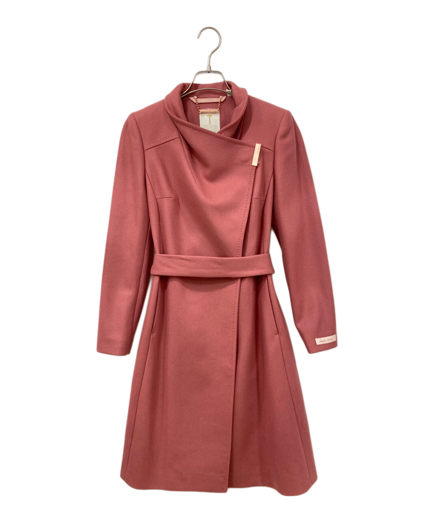 中古・古着通販】ted baker (テッドベーカー) ウール混コート ピンク