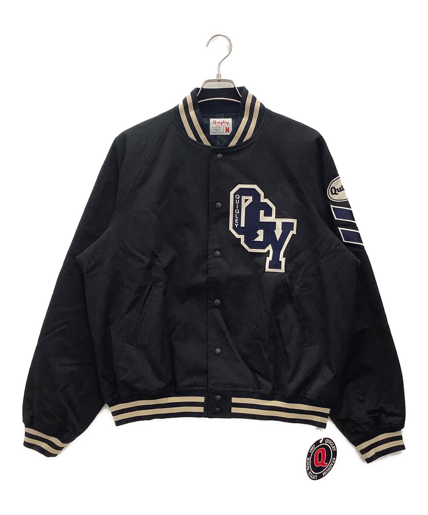 中古・古着通販】Quigley (キグリー) スタジャン ネイビー サイズ:M 未