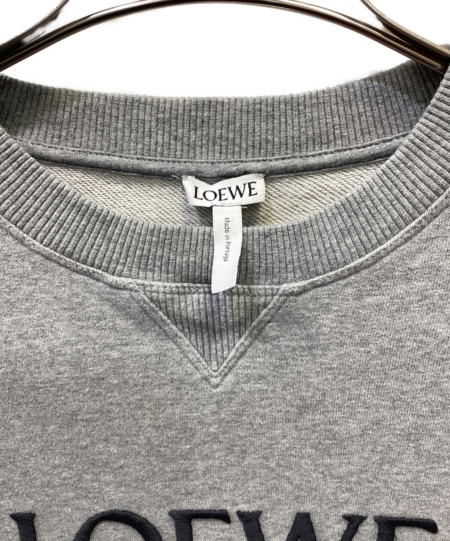 中古・古着通販】LOEWE (ロエベ) アナグラムロゴスウェット グレー