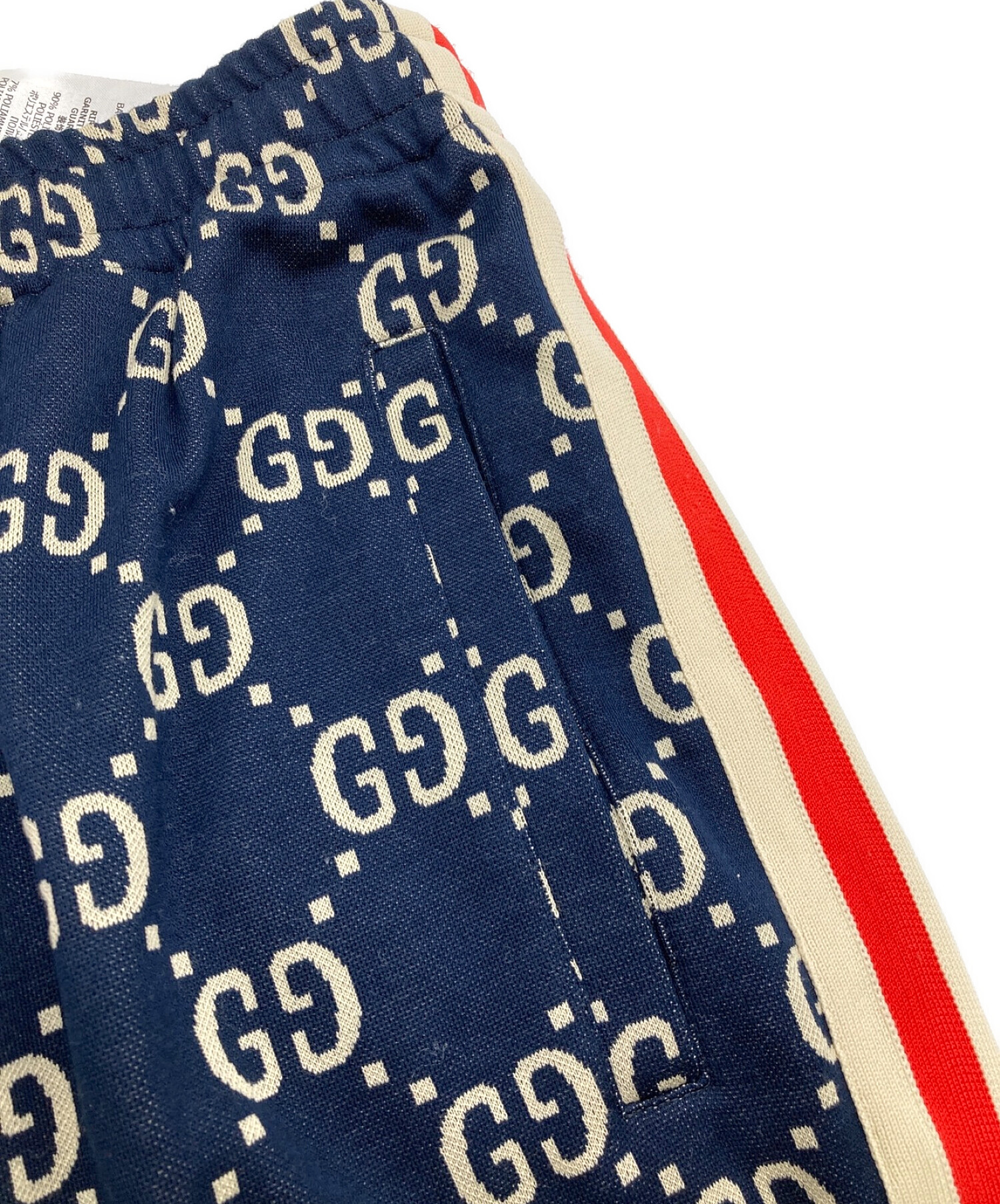 中古・古着通販】GUCCI (グッチ) GG柄スウェットパンツ ネイビー