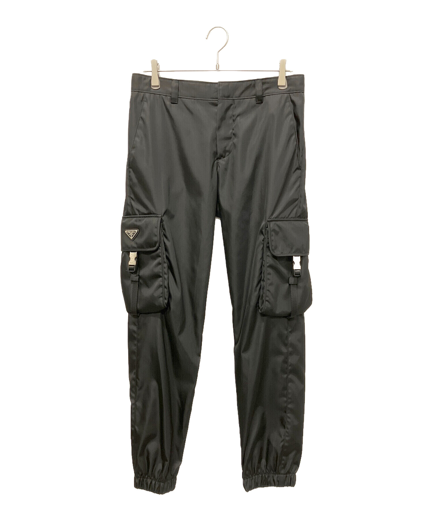 中古・古着通販】PRADA (プラダ) RE-NYLONカーゴパンツ ブラック