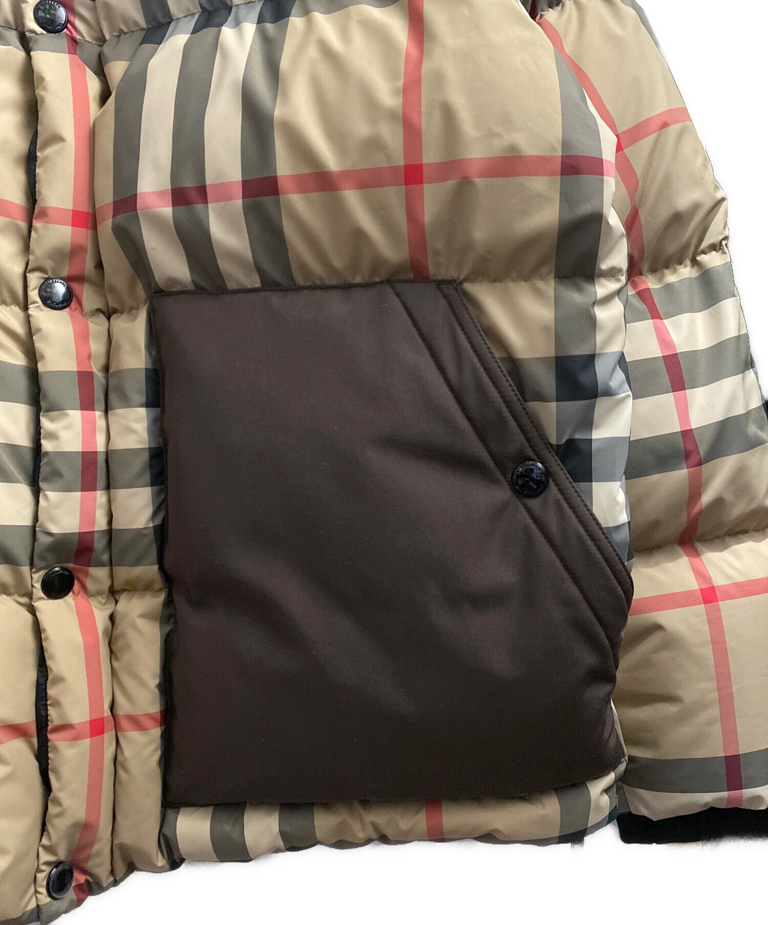 中古・古着通販】BURBERRY (バーバリー) ノバチェックダウンジャケット