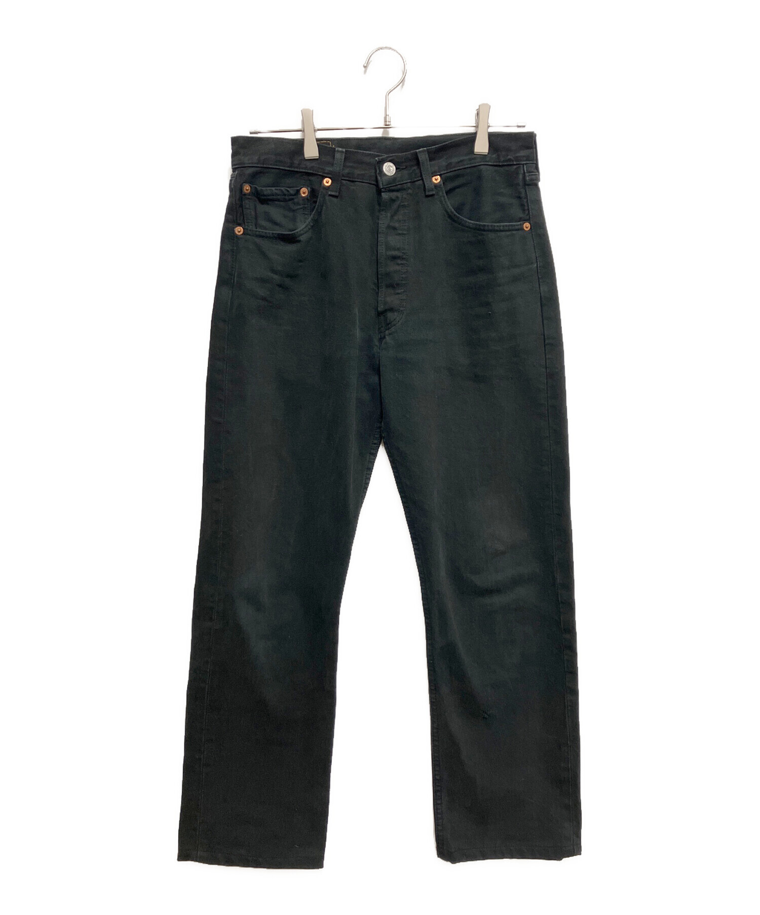 中古・古着通販】LEVI'S (リーバイス) 後染めデニムパンツ ブラック