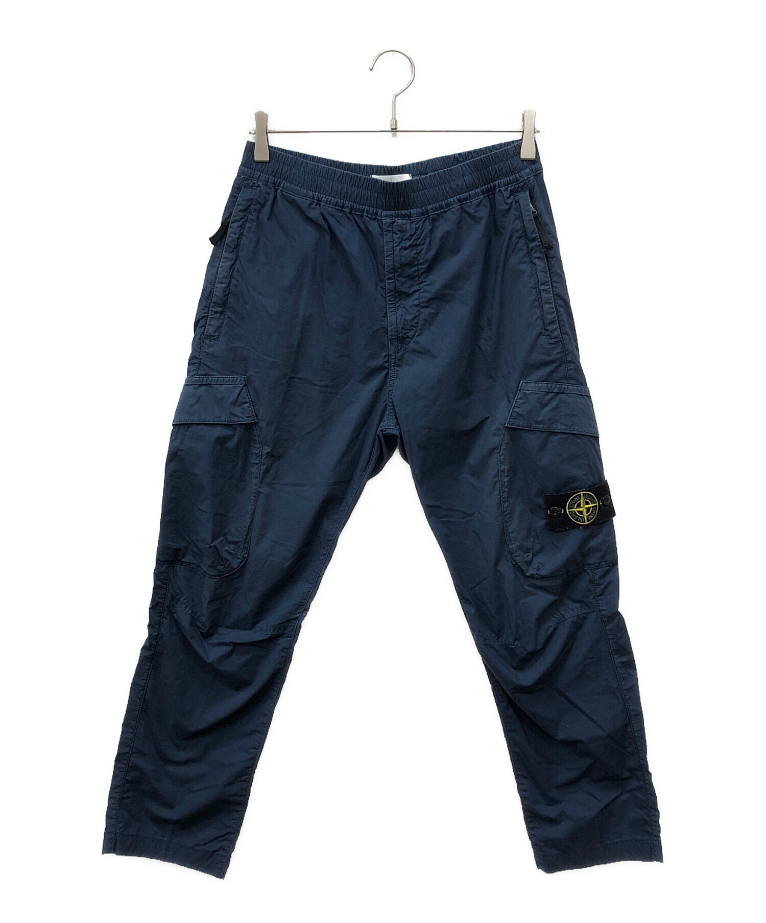 stone カーゴパンツブルー STONE ISLAND ジョガーパンツ ネイビー