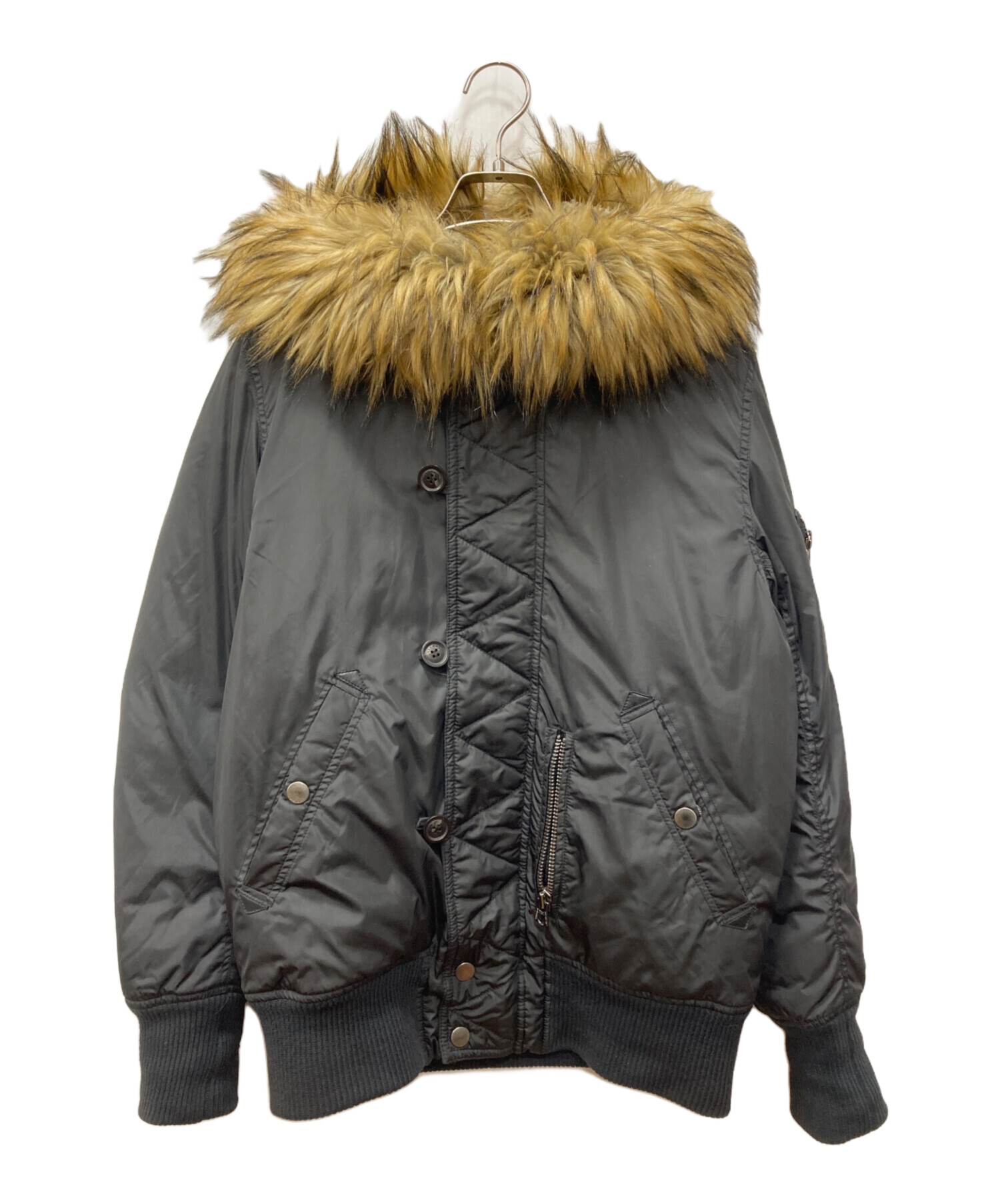 中古・古着通販】DIESEL (ディーゼル) N-2Bライトジャケット ブラック
