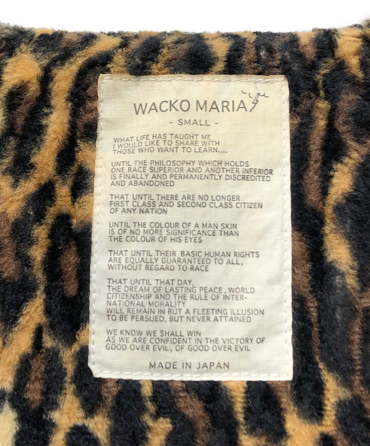 中古・古着通販】WACKO MARIA (ワコマリア) レオパードモッズコート