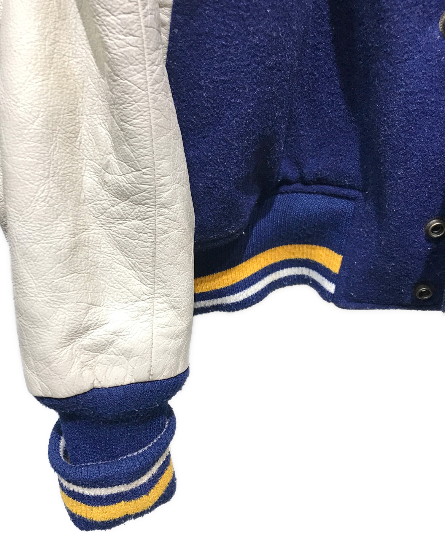 中古・古着通販】NIKE (ナイキ) スタジャン 90s 銀タグ ネイビー