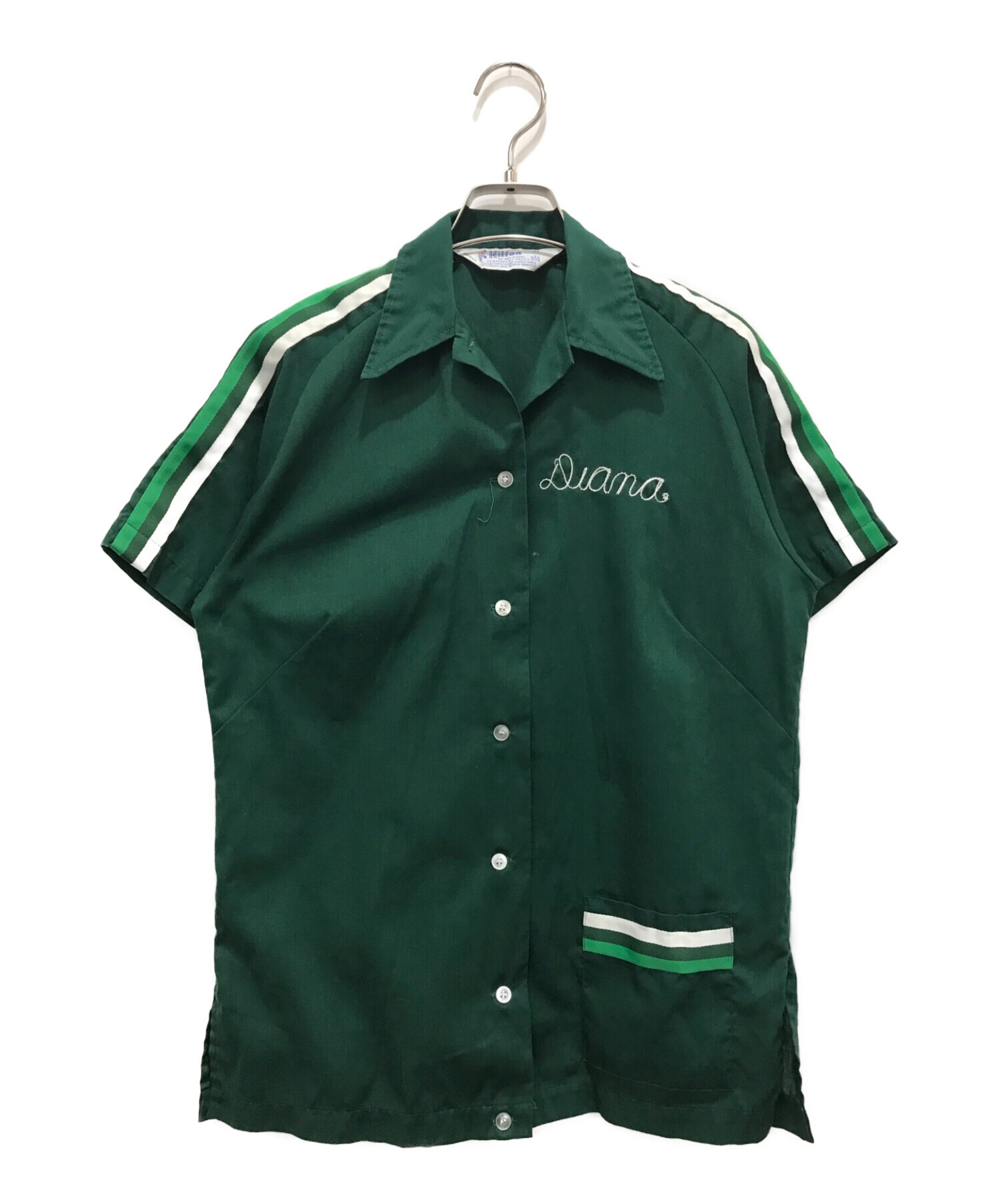 中古・古着通販】Hilton (ヒルトン) 70'Sボーリングシャツ グリーン