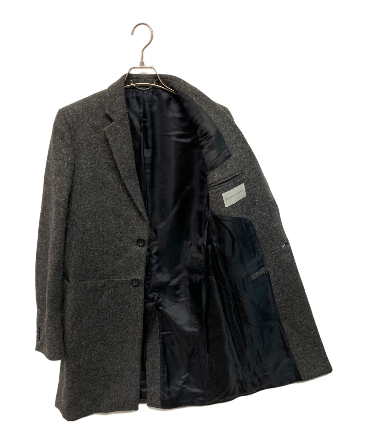中古・古着通販】BALENCIAGA (バレンシアガ) チェスターコート グレー