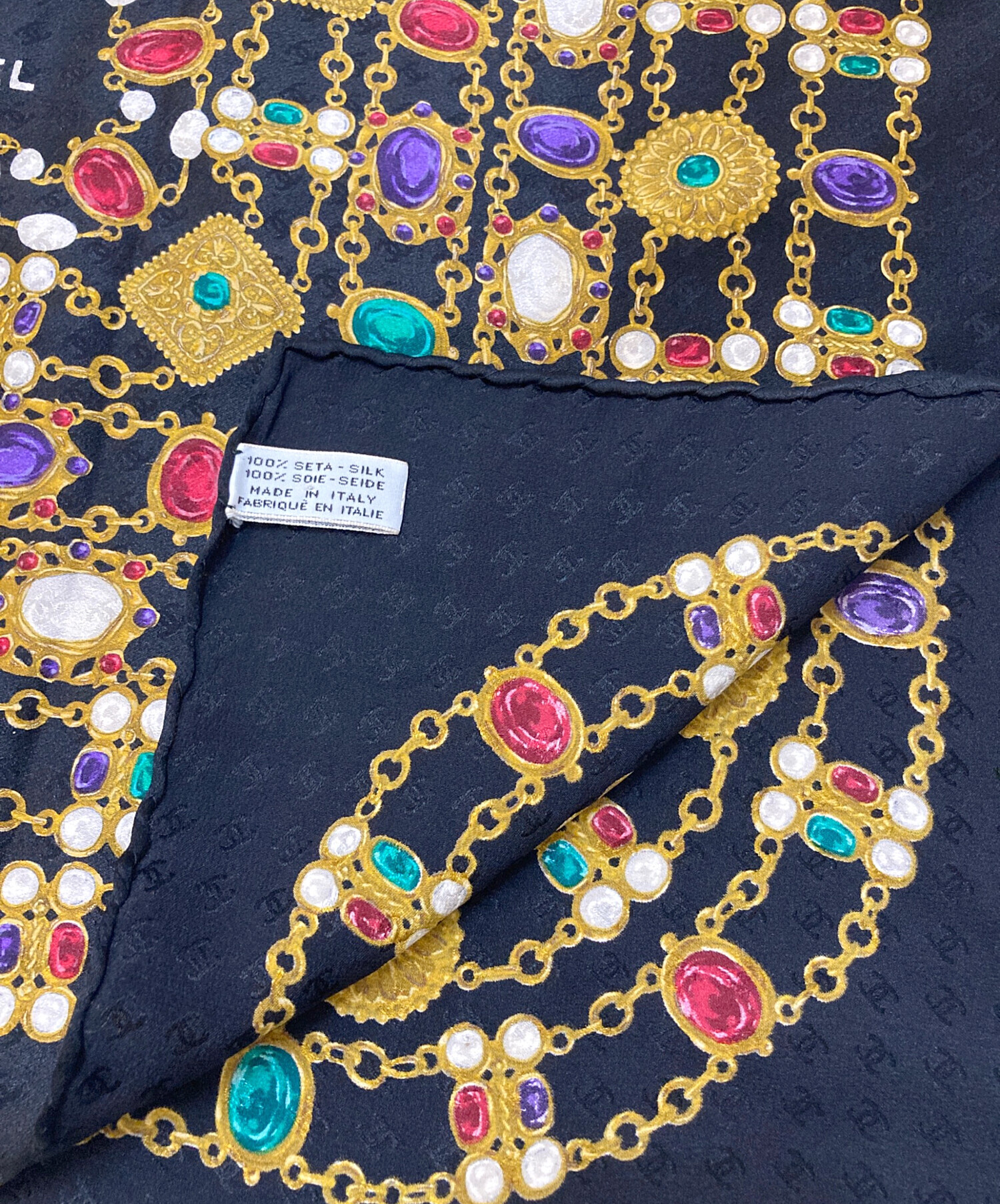 中古・古着通販】CHANEL (シャネル) ヴィンテージビジュー 宝石柄 ココ