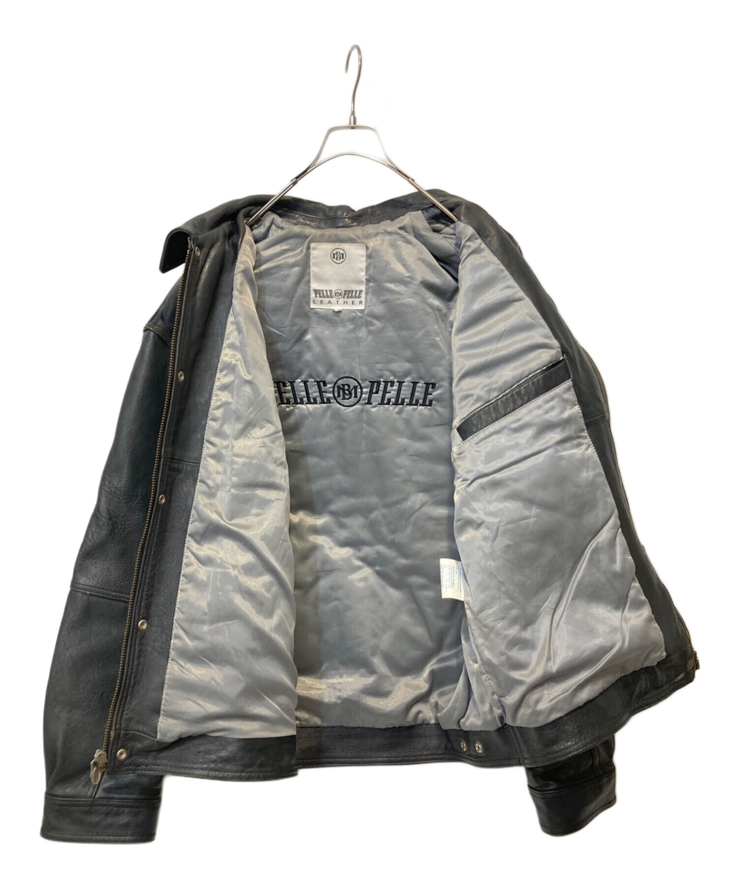 中古・古着通販】pellepelle (ペレペレ) バック刺繍レザージャケット