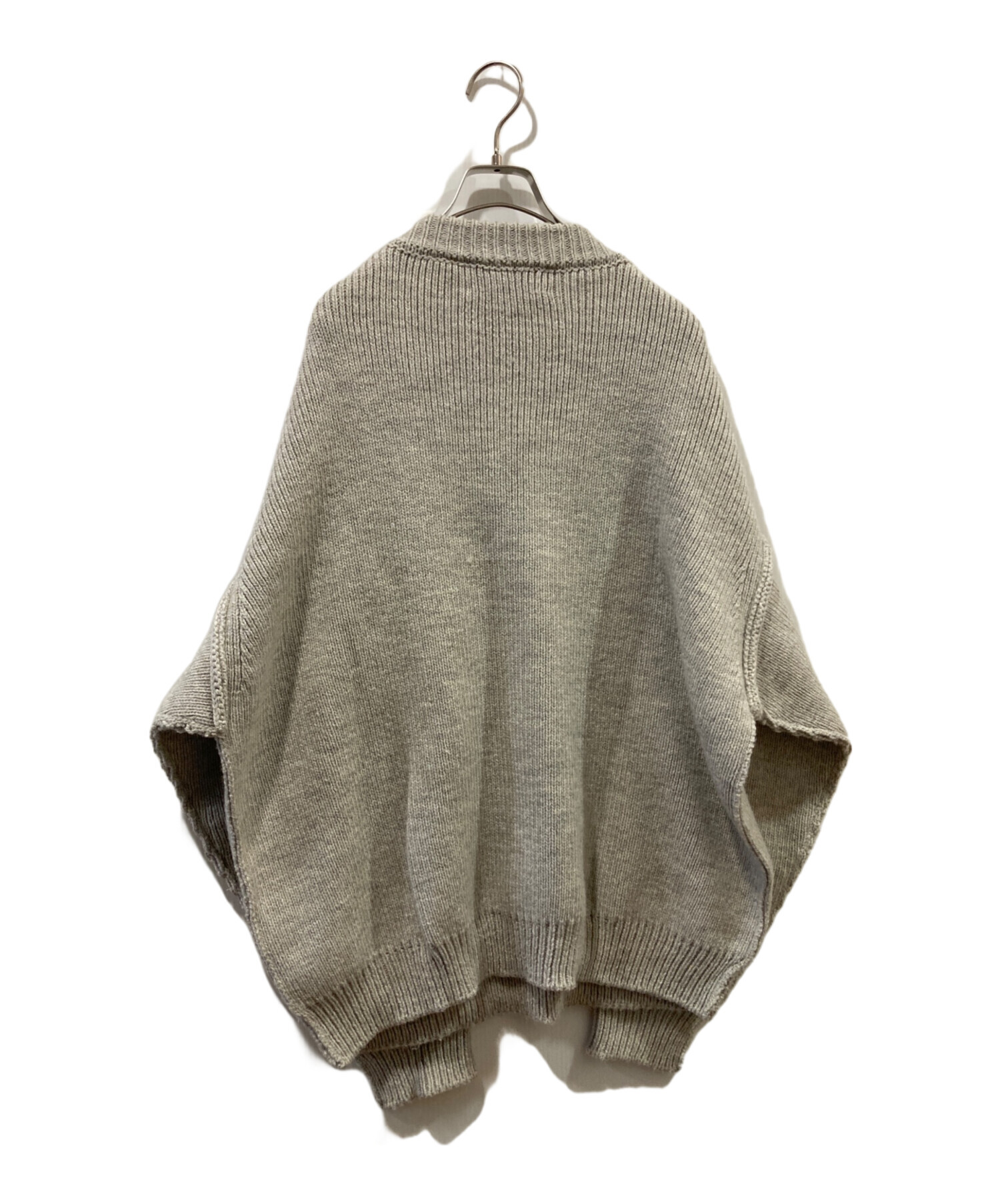 中古・古着通販】UNUSED (アンユーズド) HALF ZIP KNIT グレー サイズ
