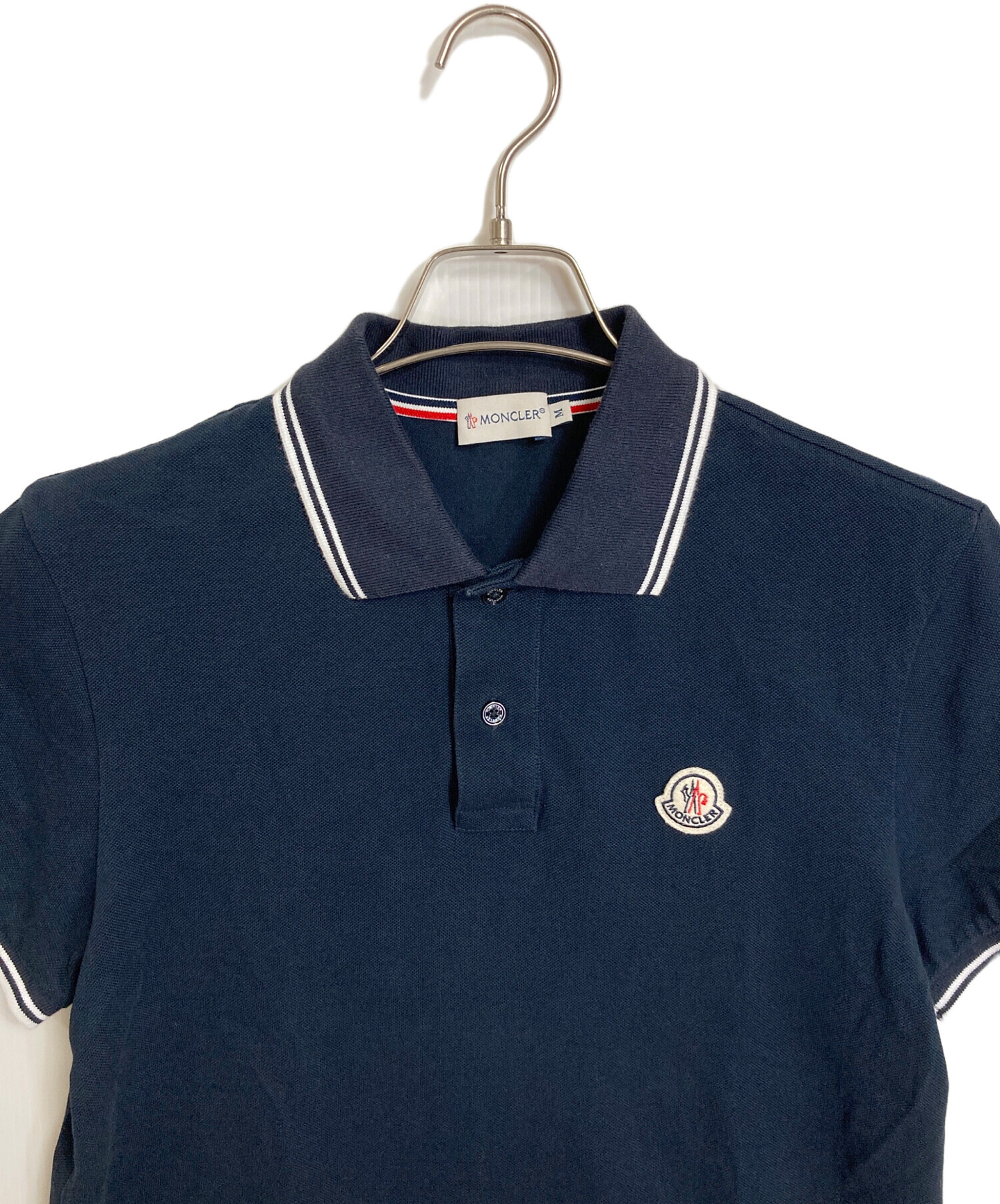 中古・古着通販】MONCLER (モンクレール) ロゴワッペンポロシャツ