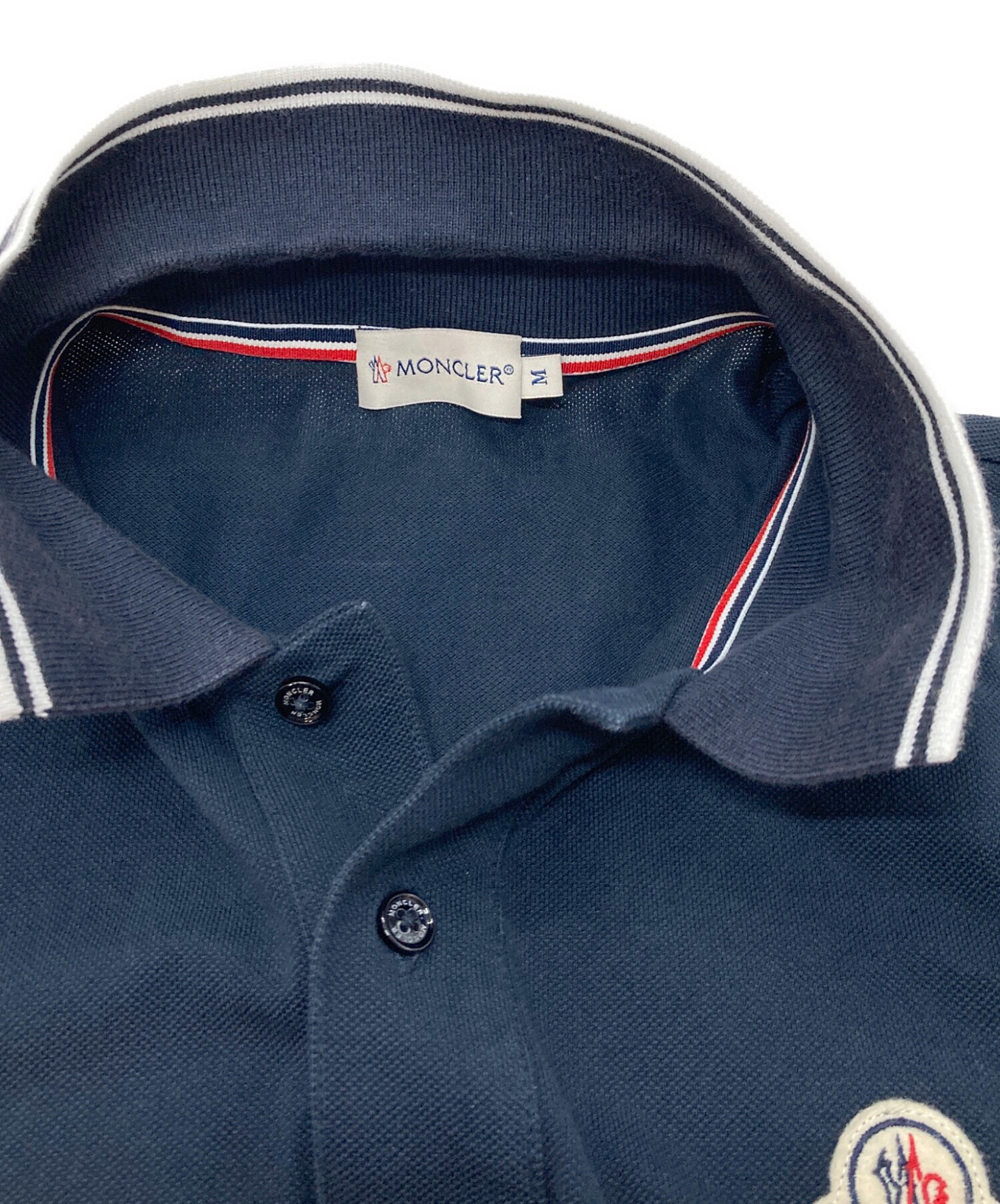 中古・古着通販】MONCLER (モンクレール) ロゴワッペンポロシャツ
