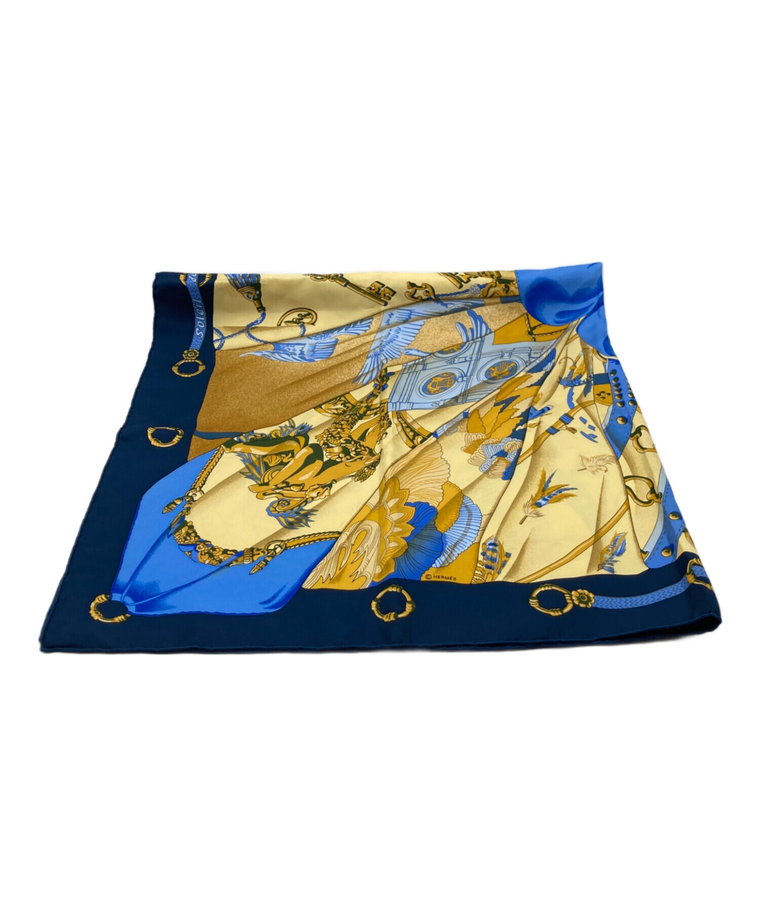 中古・古着通販】HERMES (エルメス) カレ90 シルクスカーフ Soleil de