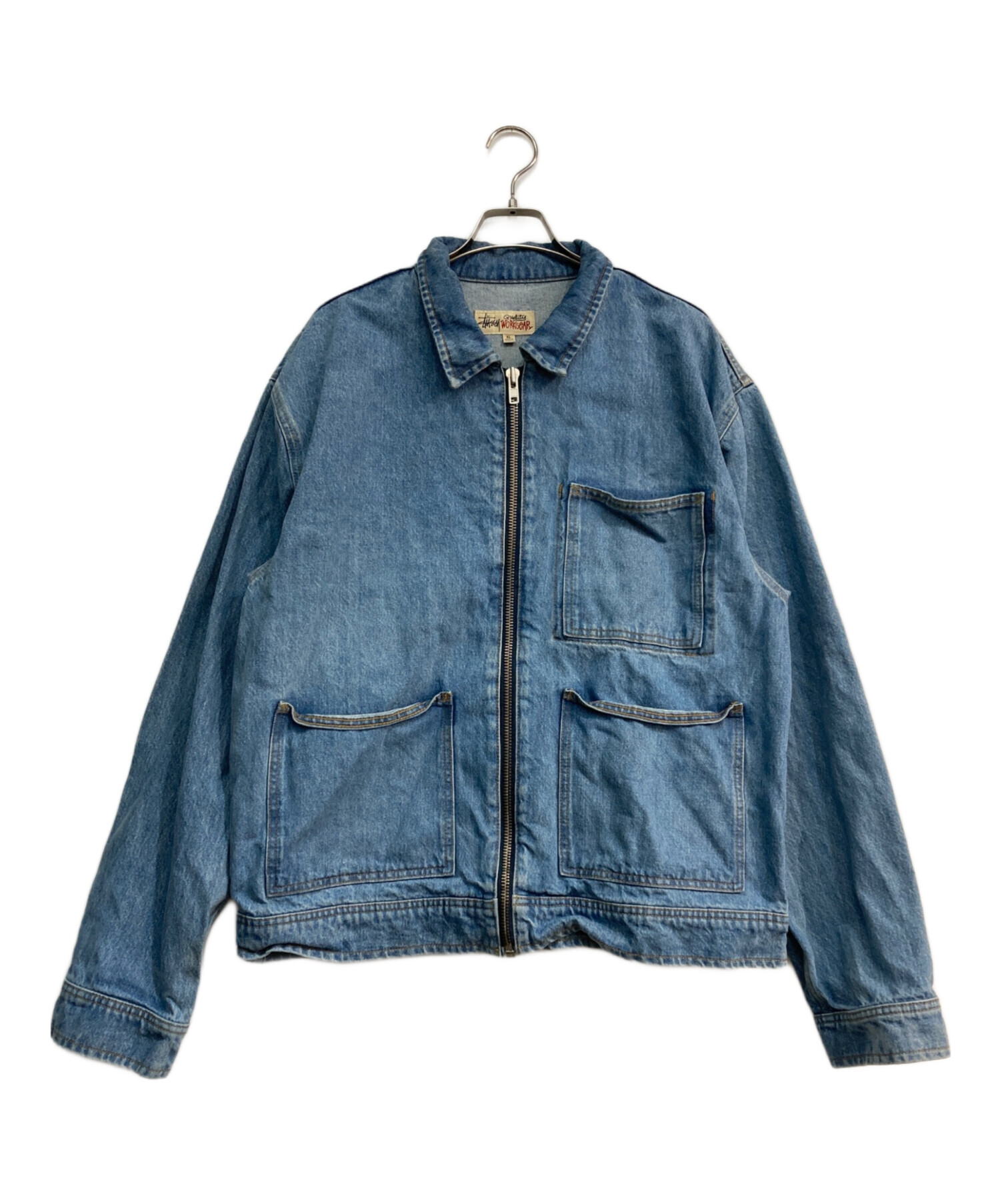 中古・古着通販】stussy (ステューシー) Denim Zip Work Jacket SP24