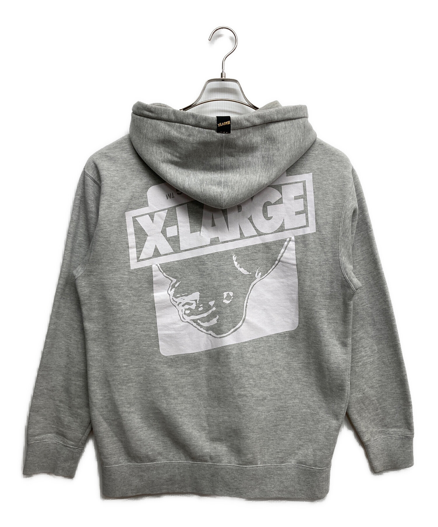 中古・古着通販】X-LARGE (エクストララージ) ジップパーカー グレー