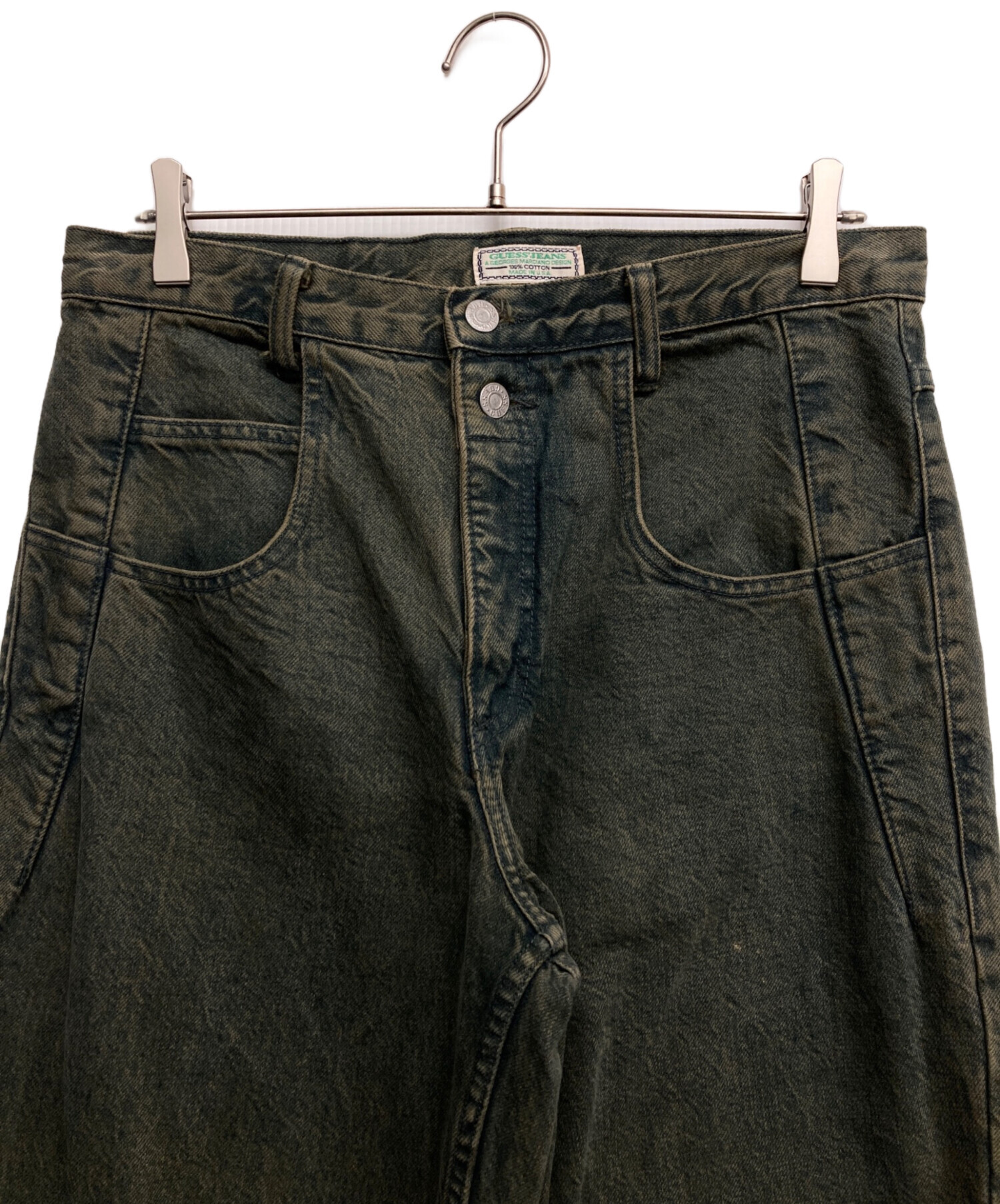 中古・古着通販】GUESS (ゲス) 90'Sバギーデニムパンツ ブルー サイズ