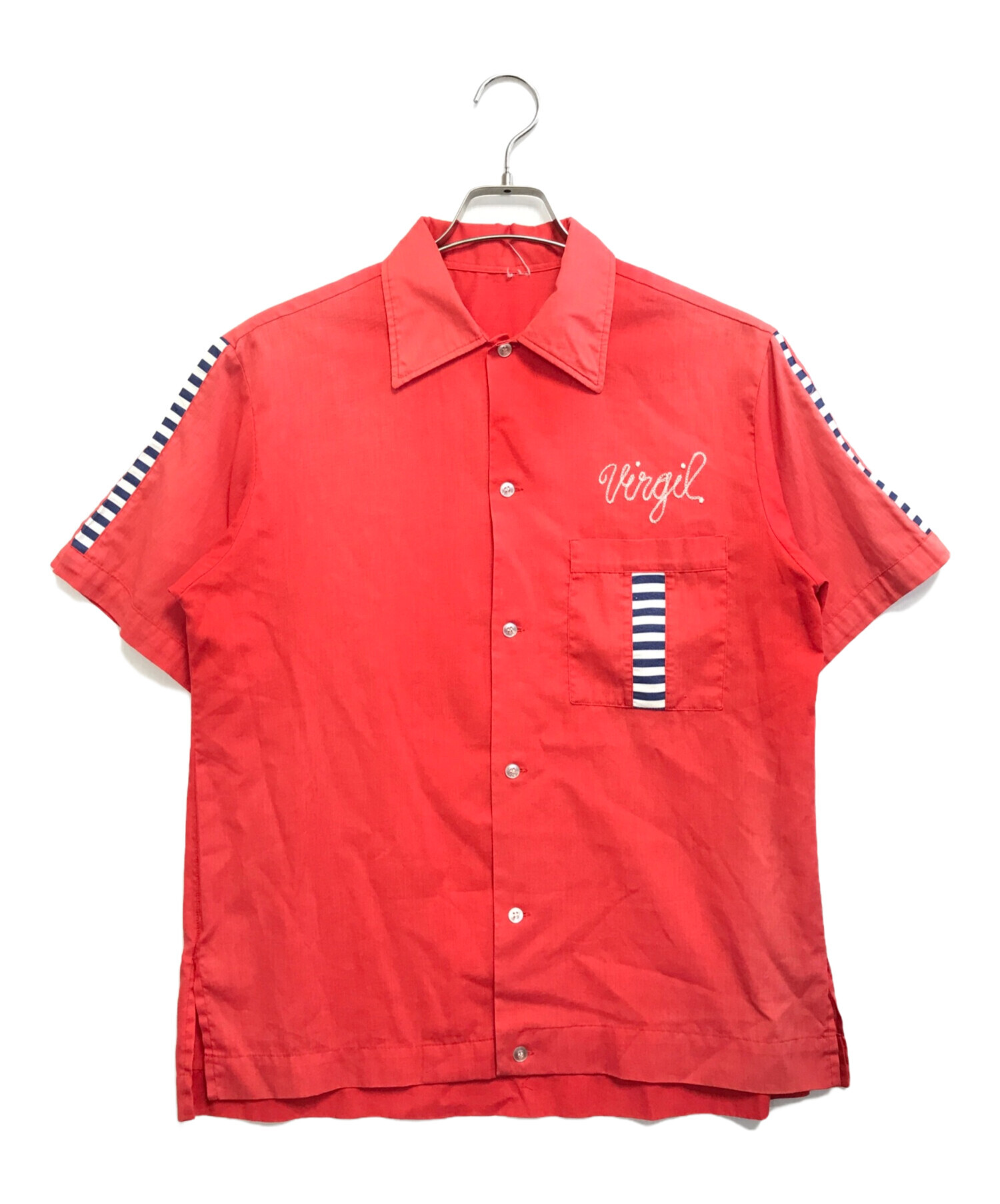 中古・古着通販】VINTAGE (ヴィンテージ) ボーリングシャツ レッド