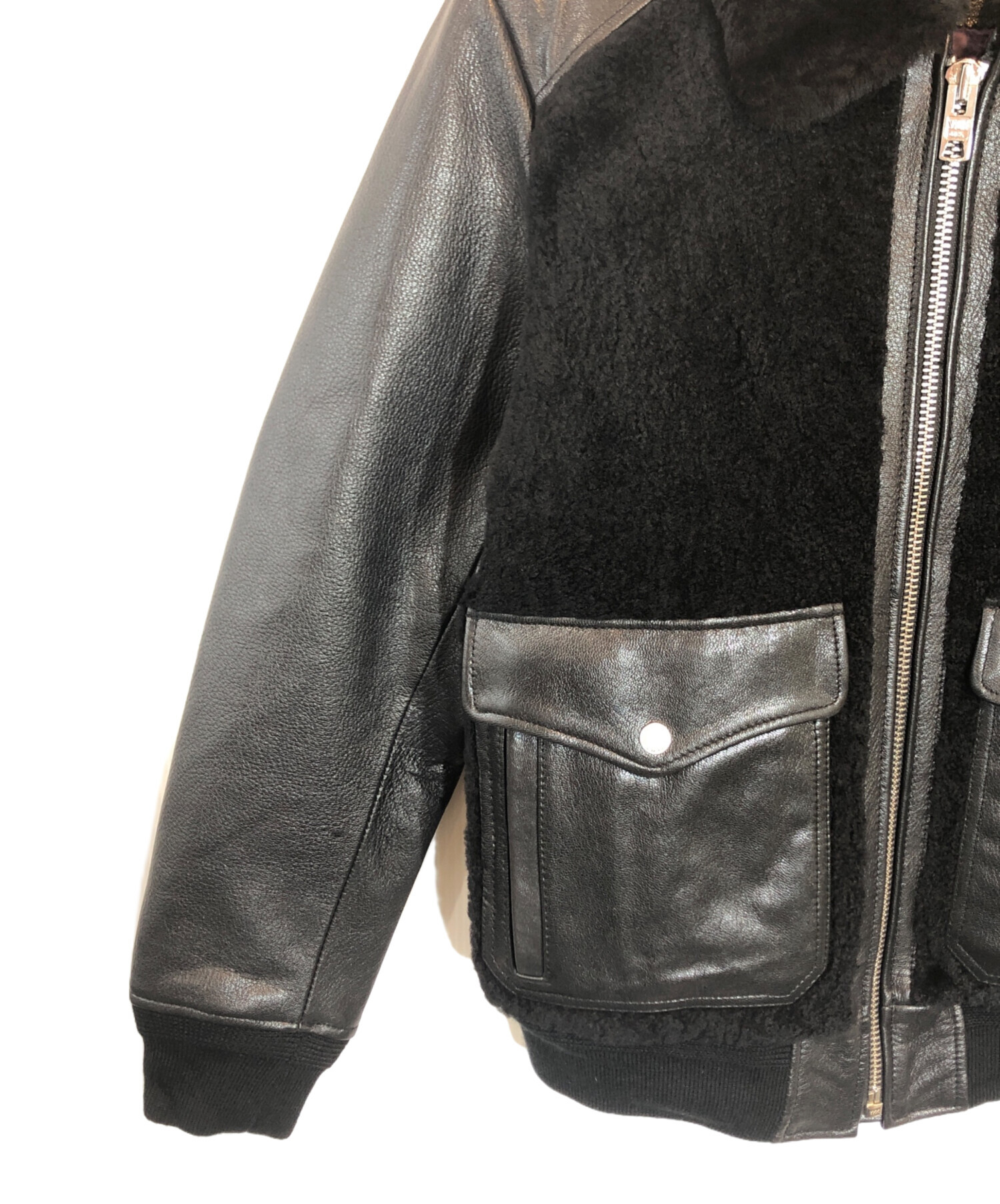 中古・古着通販】Schott (ショット) 熊ジャン ブラック サイズ:M