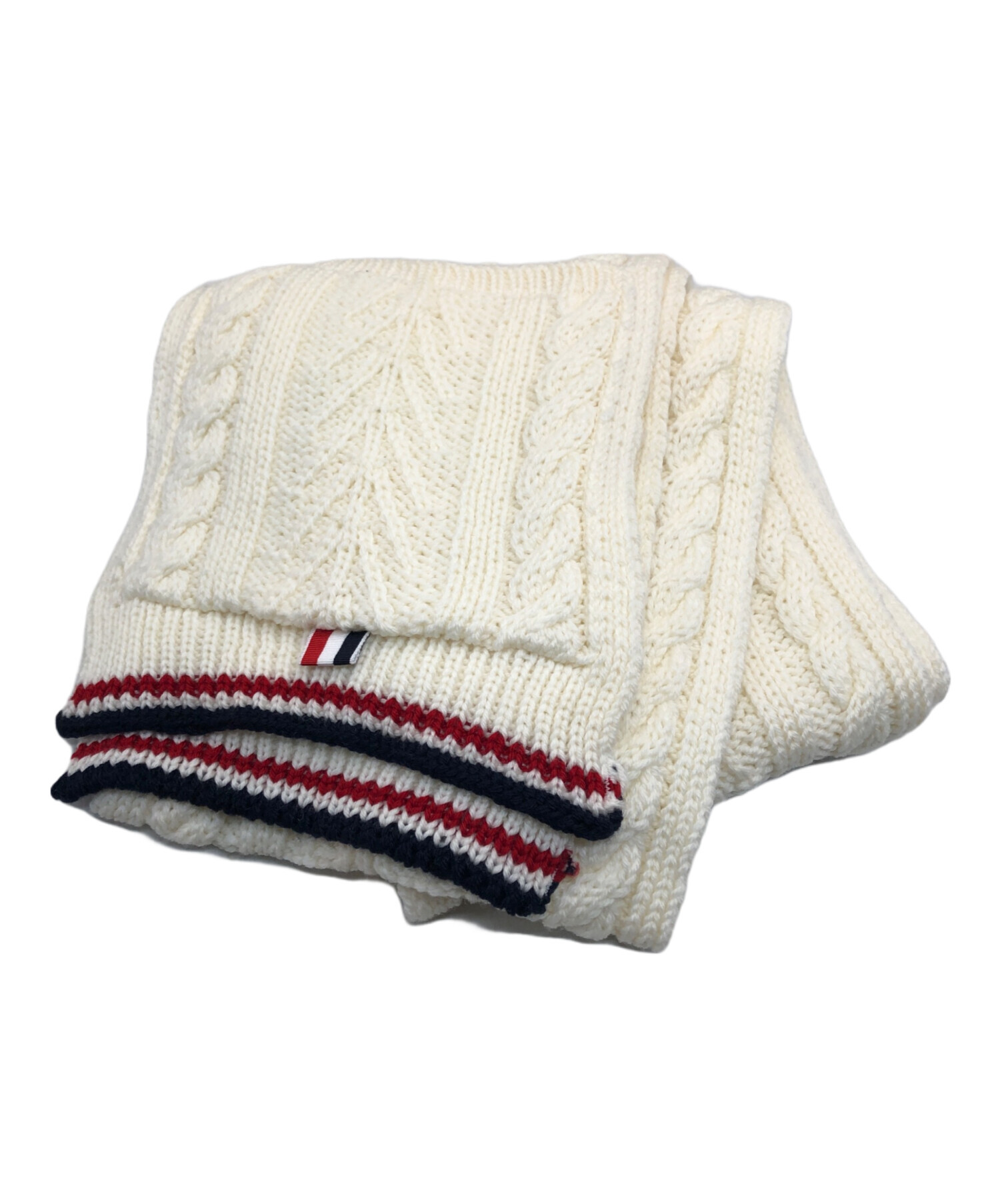 中古・古着通販】Thom Browne (トムブラウン) ケーブル編みマフラー