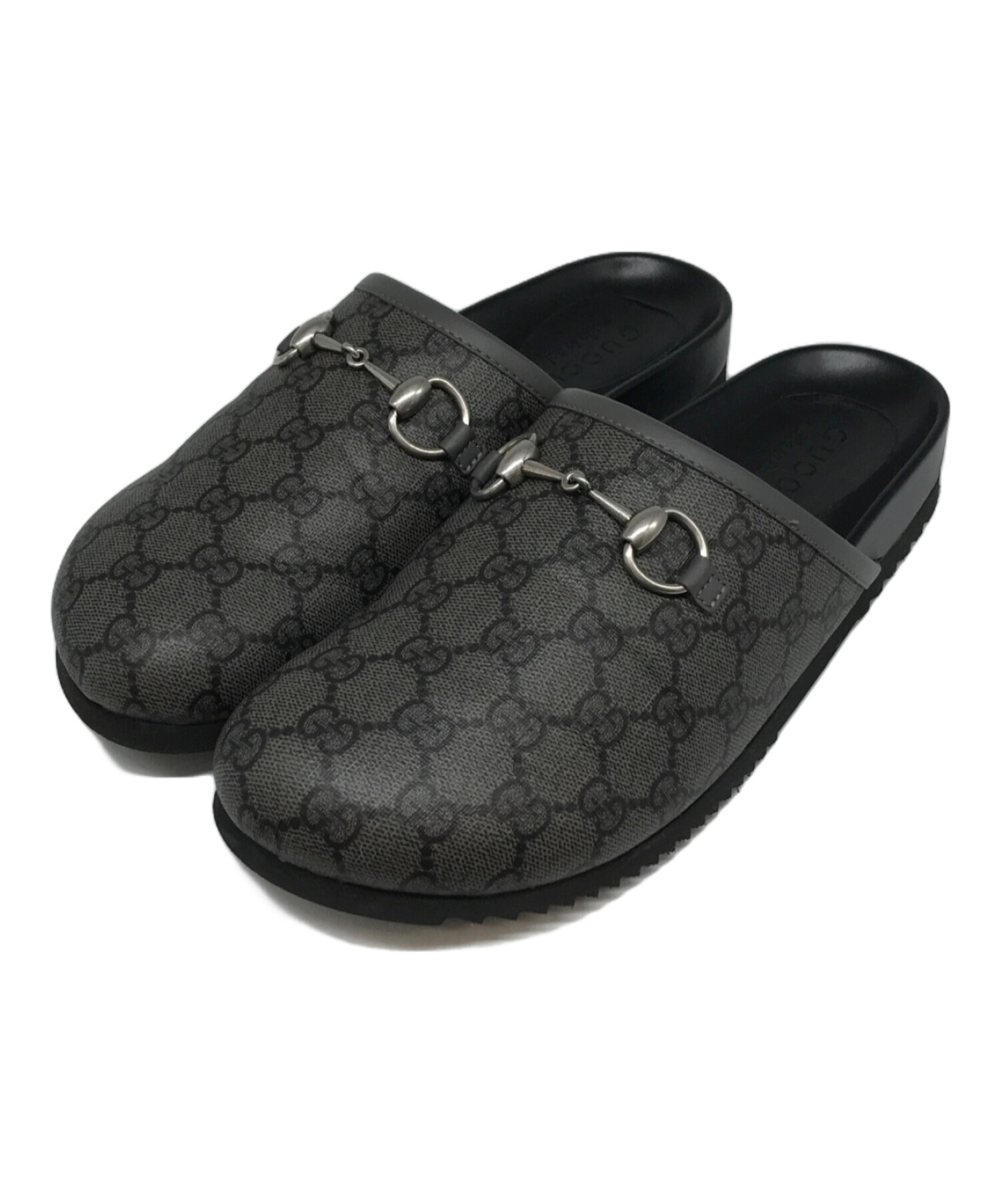 中古・古着通販】GUCCI (グッチ) ホースビットサボサンダル グレー