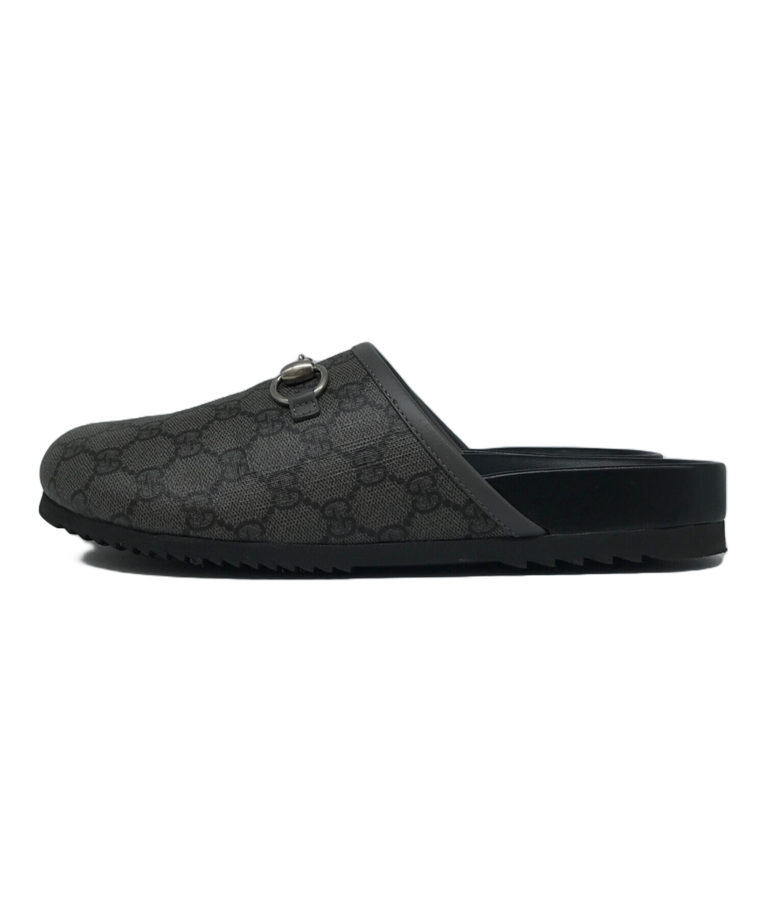 中古・古着通販】GUCCI (グッチ) ホースビットサボサンダル グレー