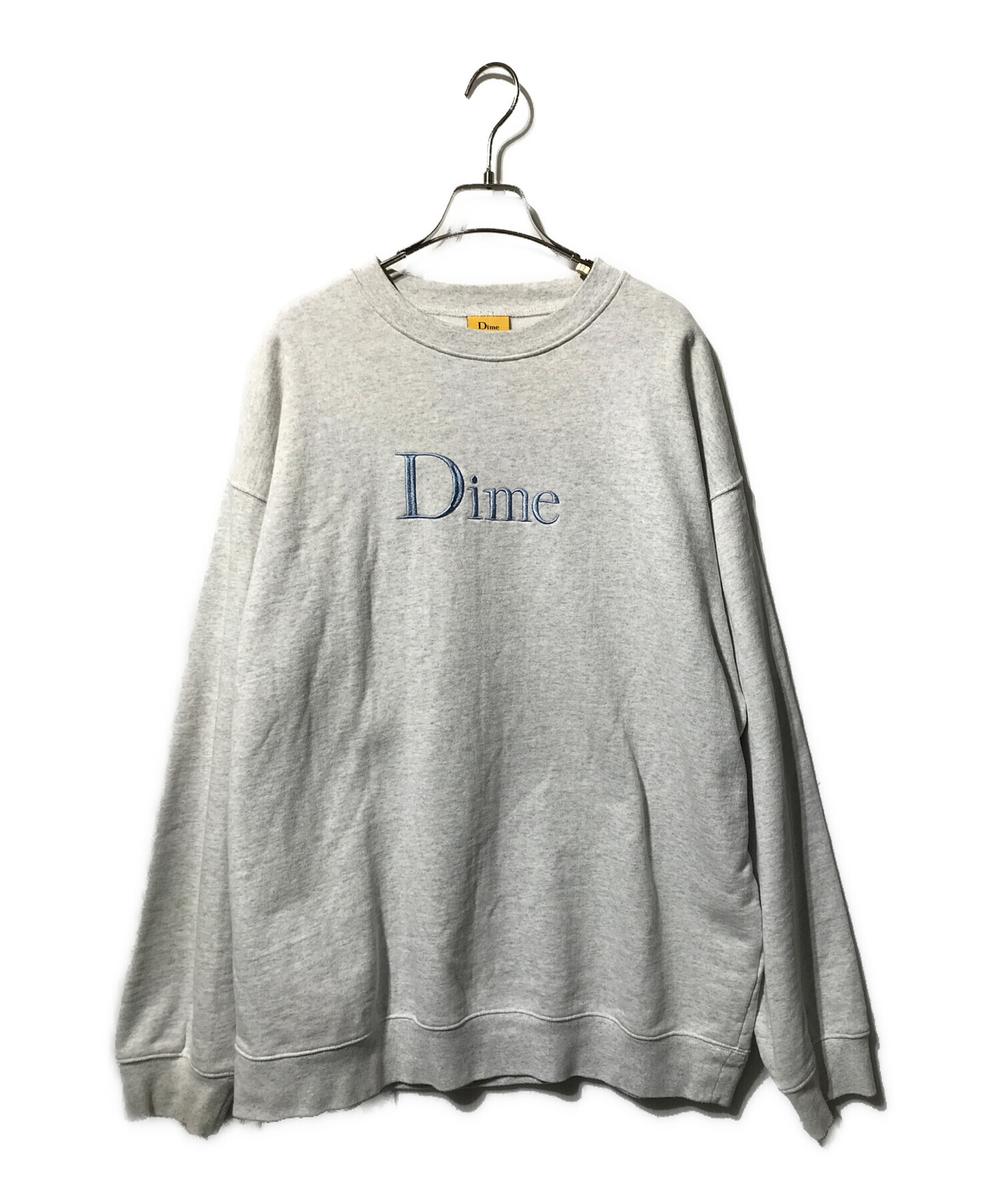 中古・古着通販】Dime (ダイム) ロゴ刺繍スウェット ライトグレー