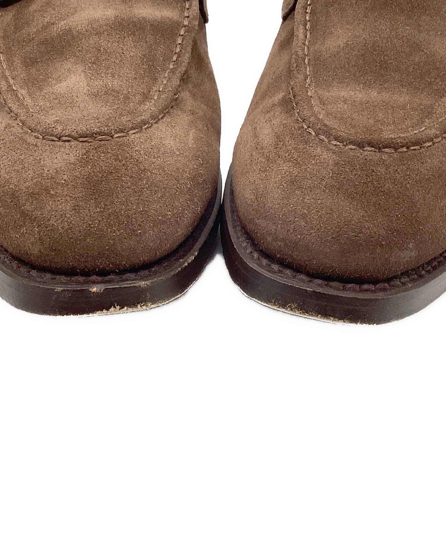 中古・古着通販】Santoni (サントーニ) スウェードローファー ブラウン