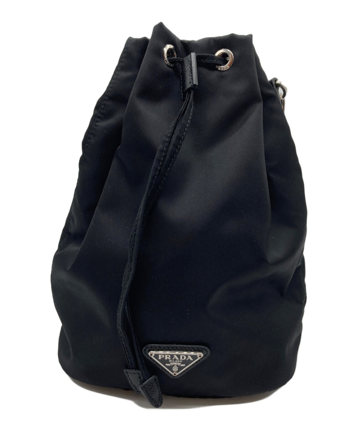 中古・古着通販】PRADA (プラダ) Re-Nylon ポーチ ブラック｜ブランド