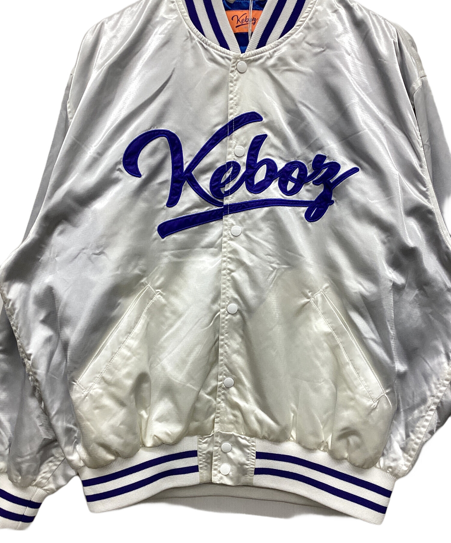 中古・古着通販】KEBOZ (ケボズ) ナイロンスタジャン シルバー サイズ