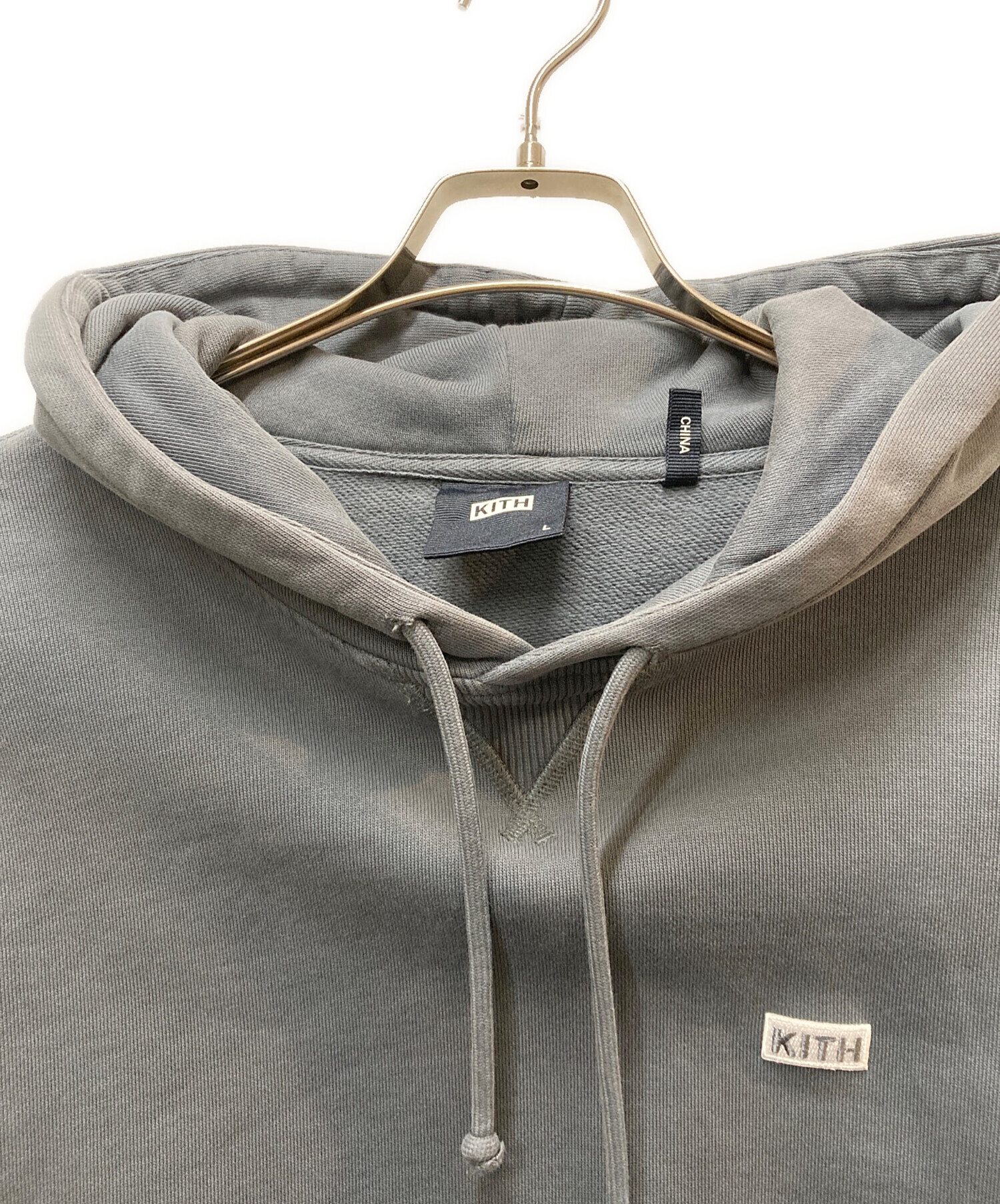中古・古着通販】KITH (キス) ロゴパーカー グレー サイズ:L｜ブランド