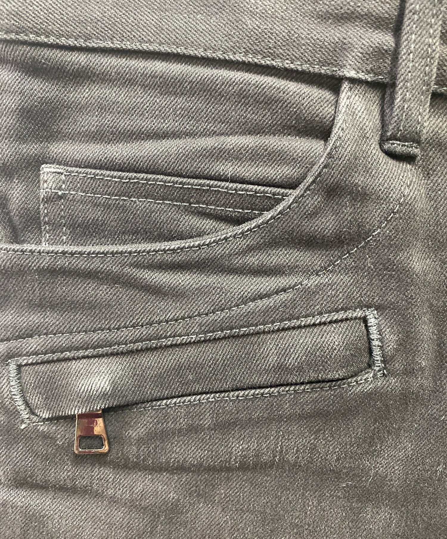 中古・古着通販】BALMAIN (バルマン) バイカーデニム ブラック サイズ