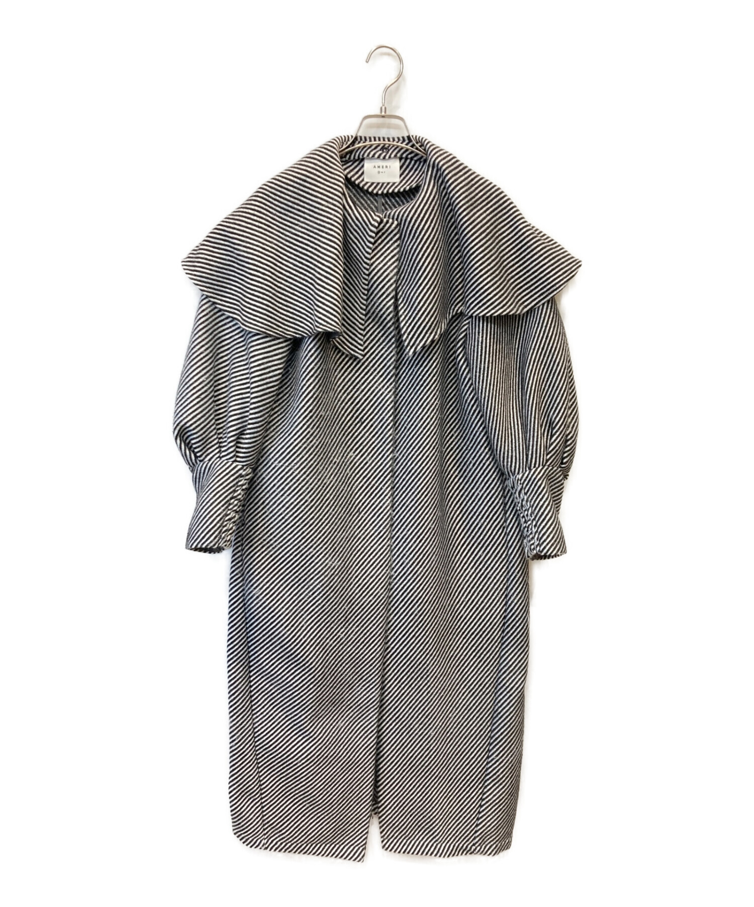 中古・古着通販】Ameri (アメリ) 2WAY CAPE PUFF SLEEVE COAT グレー