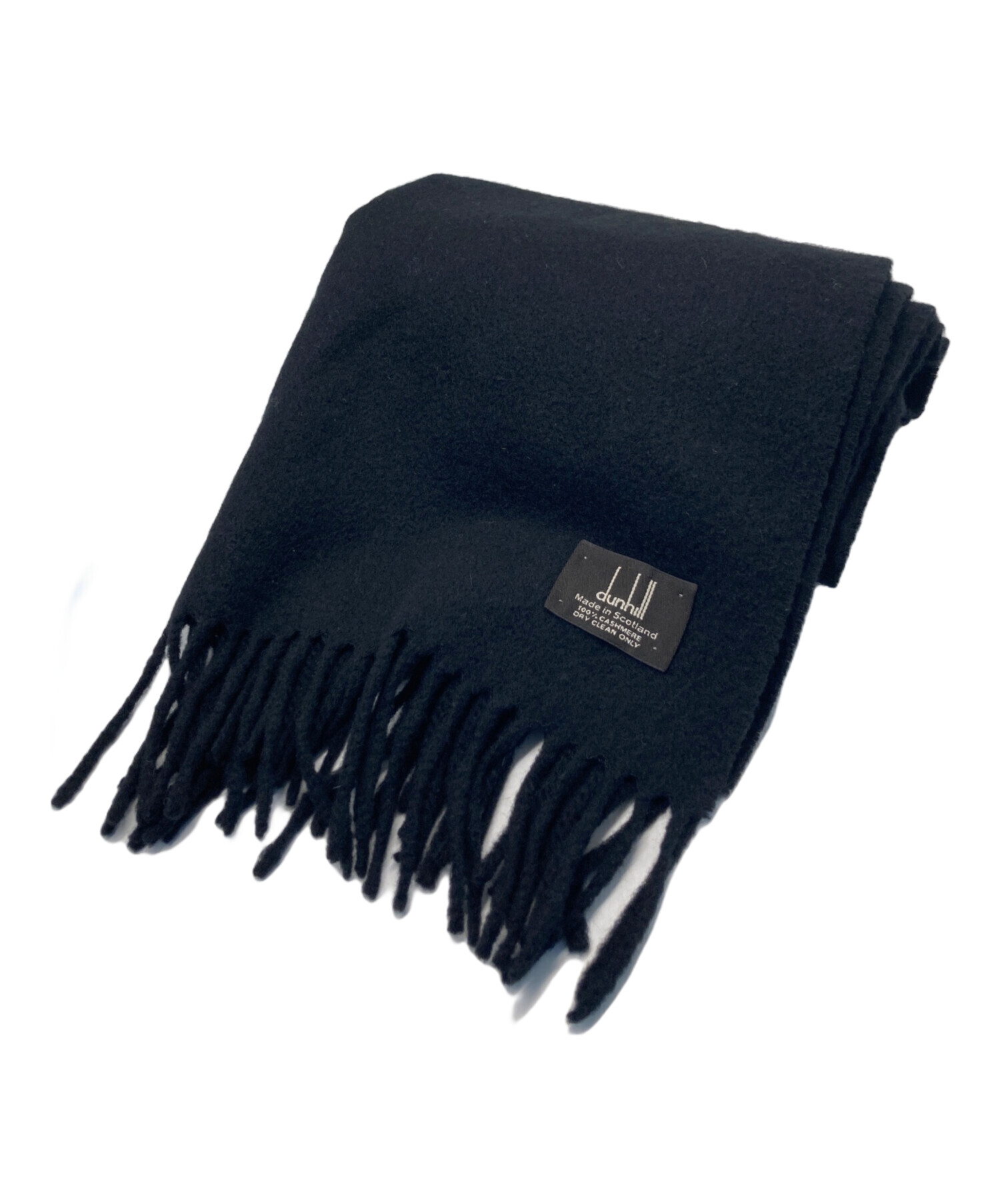 中古・古着通販】dunhill (ダンヒル) カシミヤ100％ストール ブラック