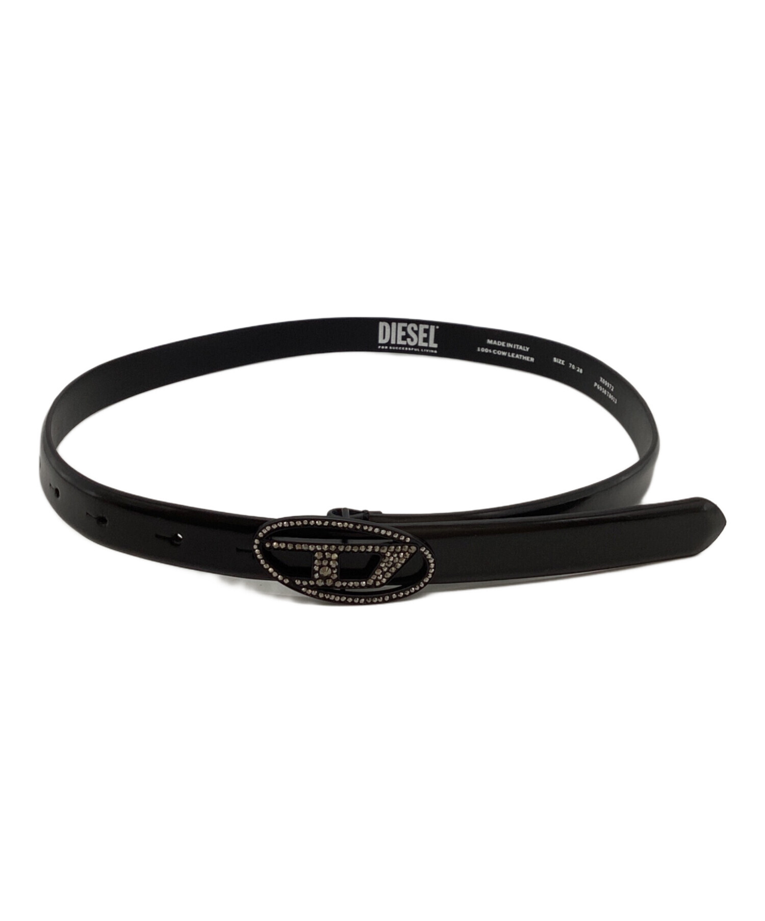 中古・古着通販】DIESEL (ディーゼル) ラインストーン付きベルトベルト