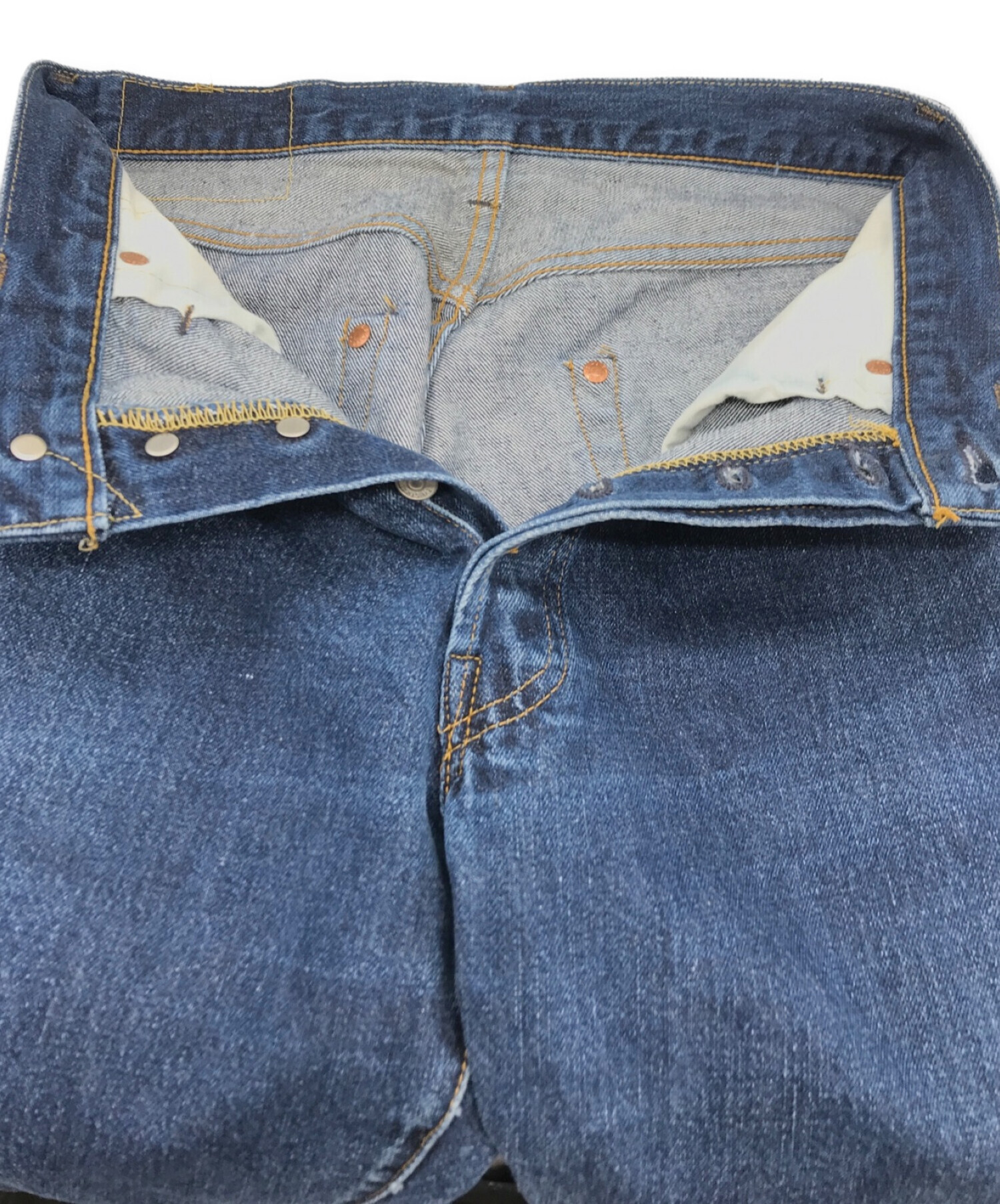 中古・古着通販】LEVI'S (リーバイス) 501XX復刻デニムパンツ ボタン裏