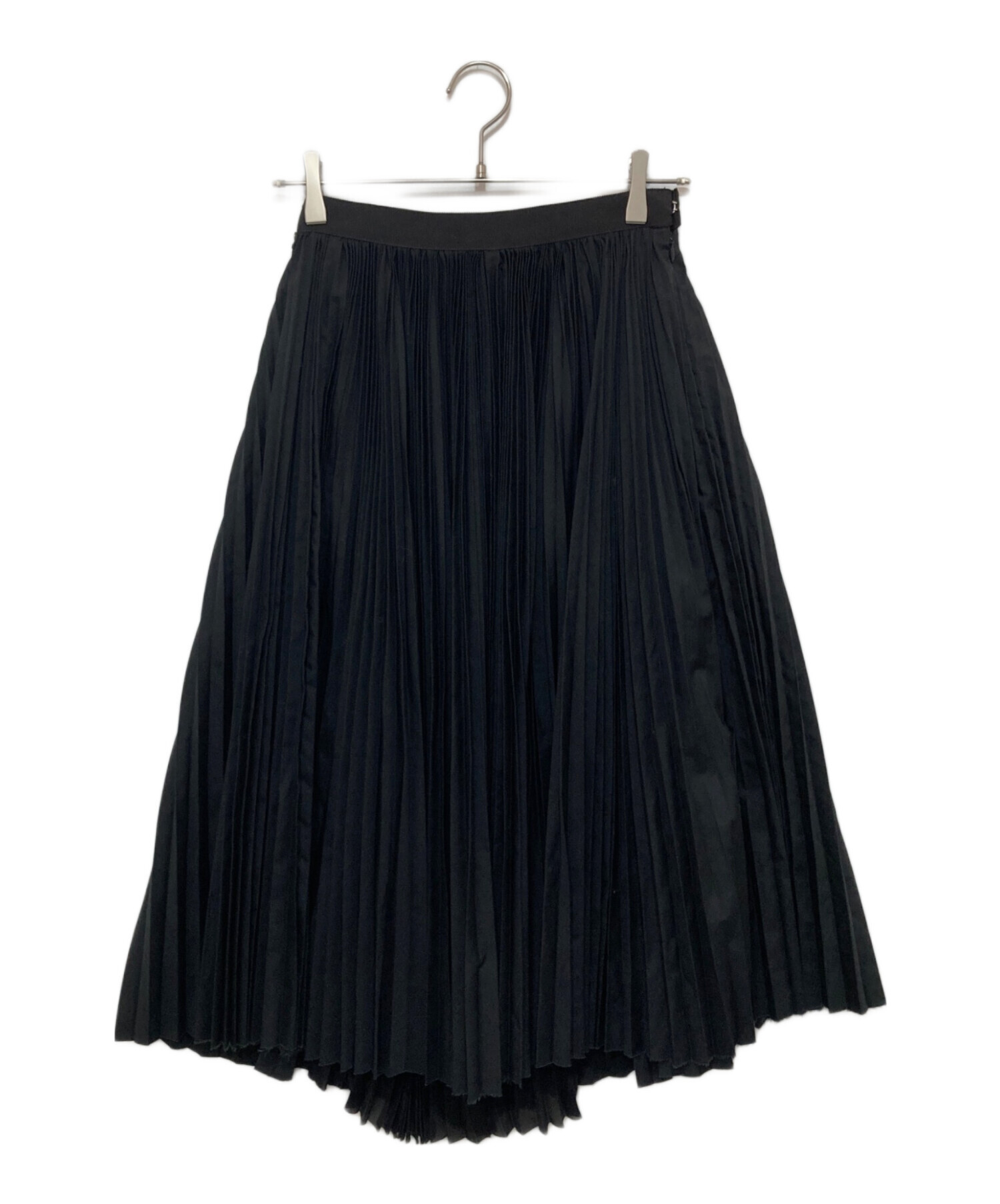 中古・古着通販】sacai (サカイ) ジッププリーツスカート ブラック