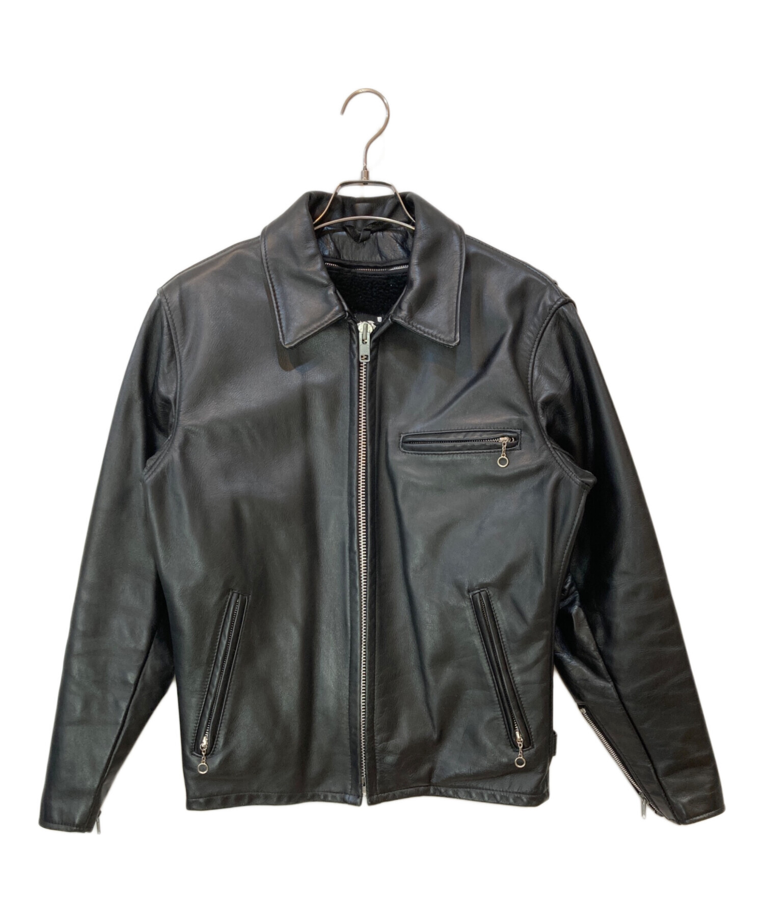 中古・古着通販】Schott (ショット) 襟付きシングルライダース