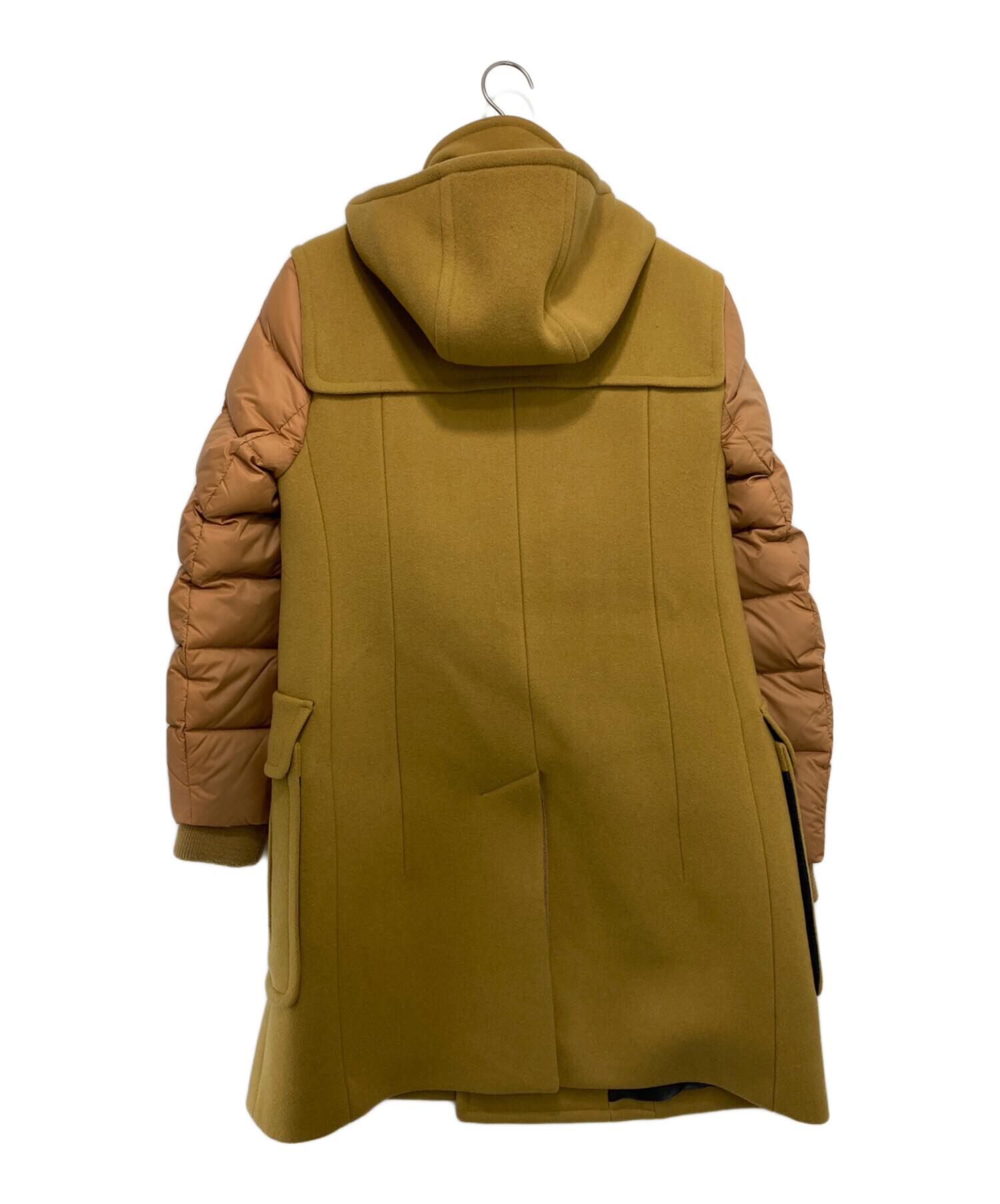 中古・古着通販】CARVEN (カルヴェン) カシミヤ混切替コート イエロー