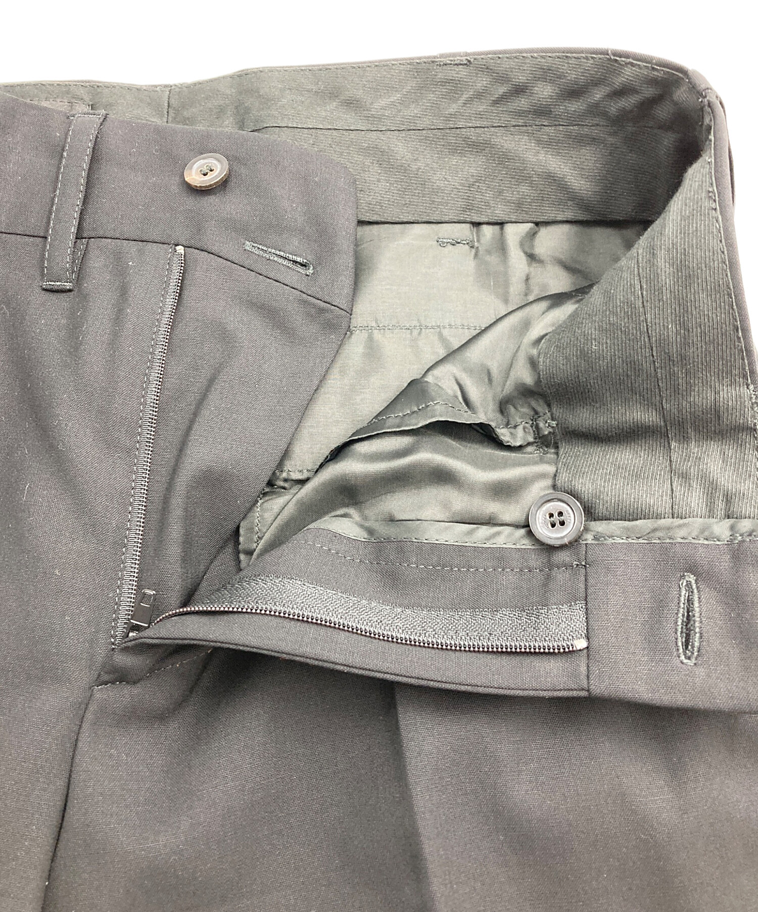 中古・古着通販】GUCCI (グッチ) ウールスラックス ブラック サイズ:38