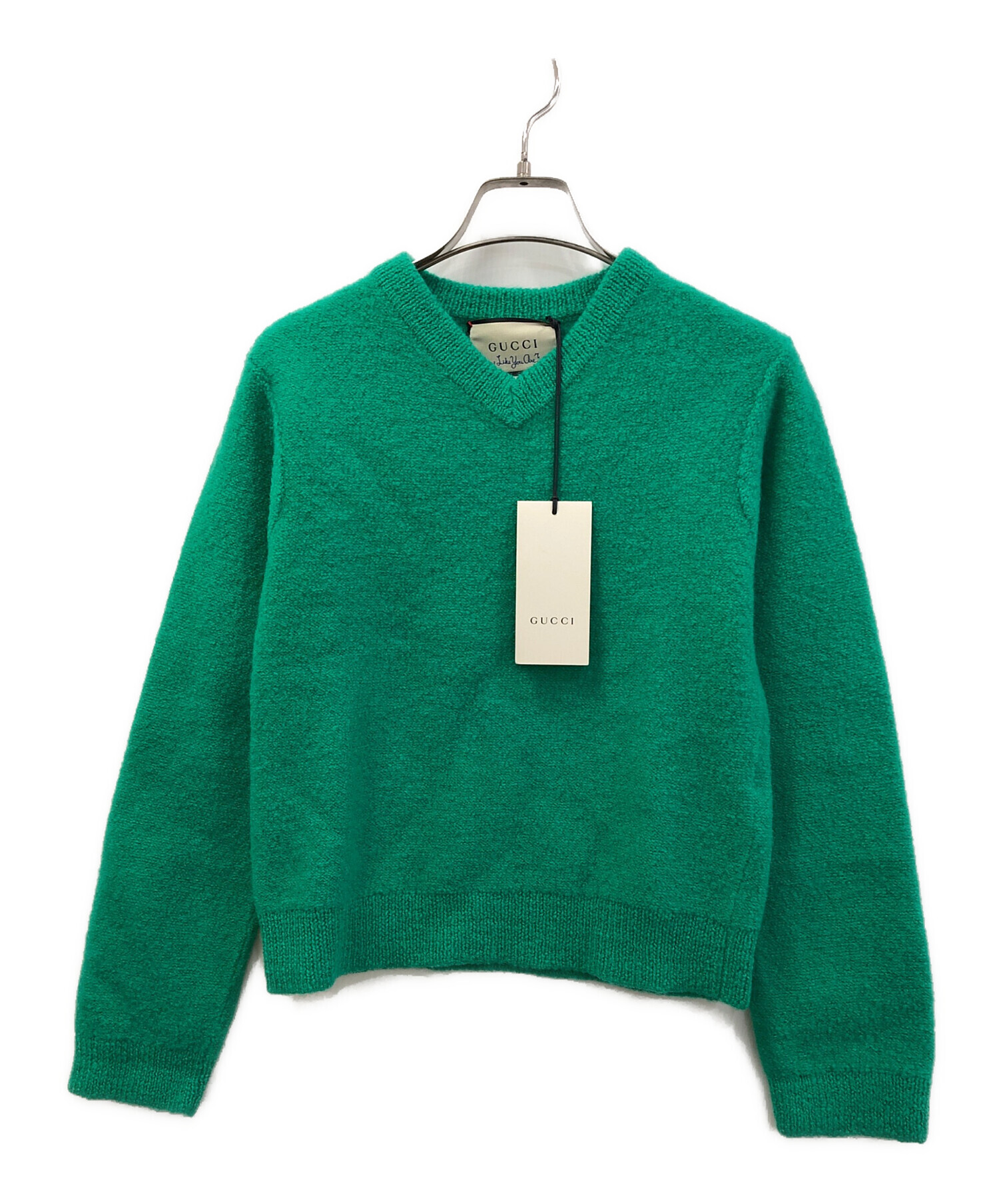 中古・古着通販】GUCCI (グッチ) ニット グリーン サイズ:XS｜ブランド