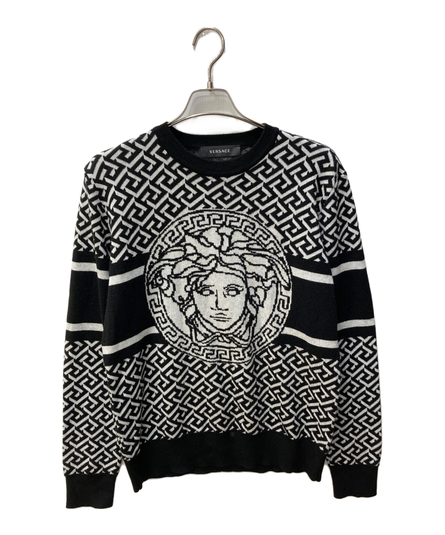 中古・古着通販】VERSACE (ヴェルサーチェ) メデューサ柄ニット