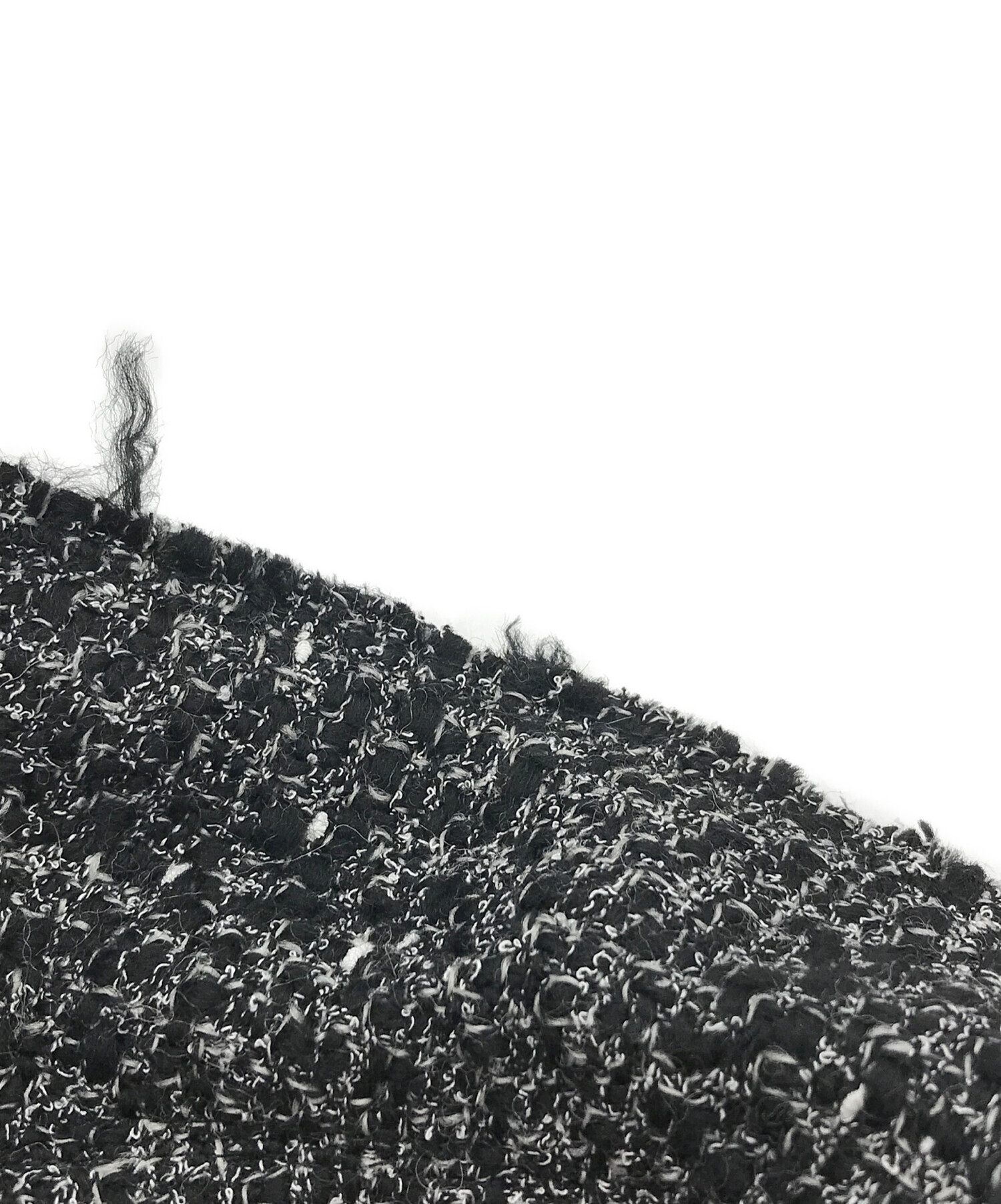 中古・古着通販】theory (セオリー) ツイードコート ブラック サイズ:2