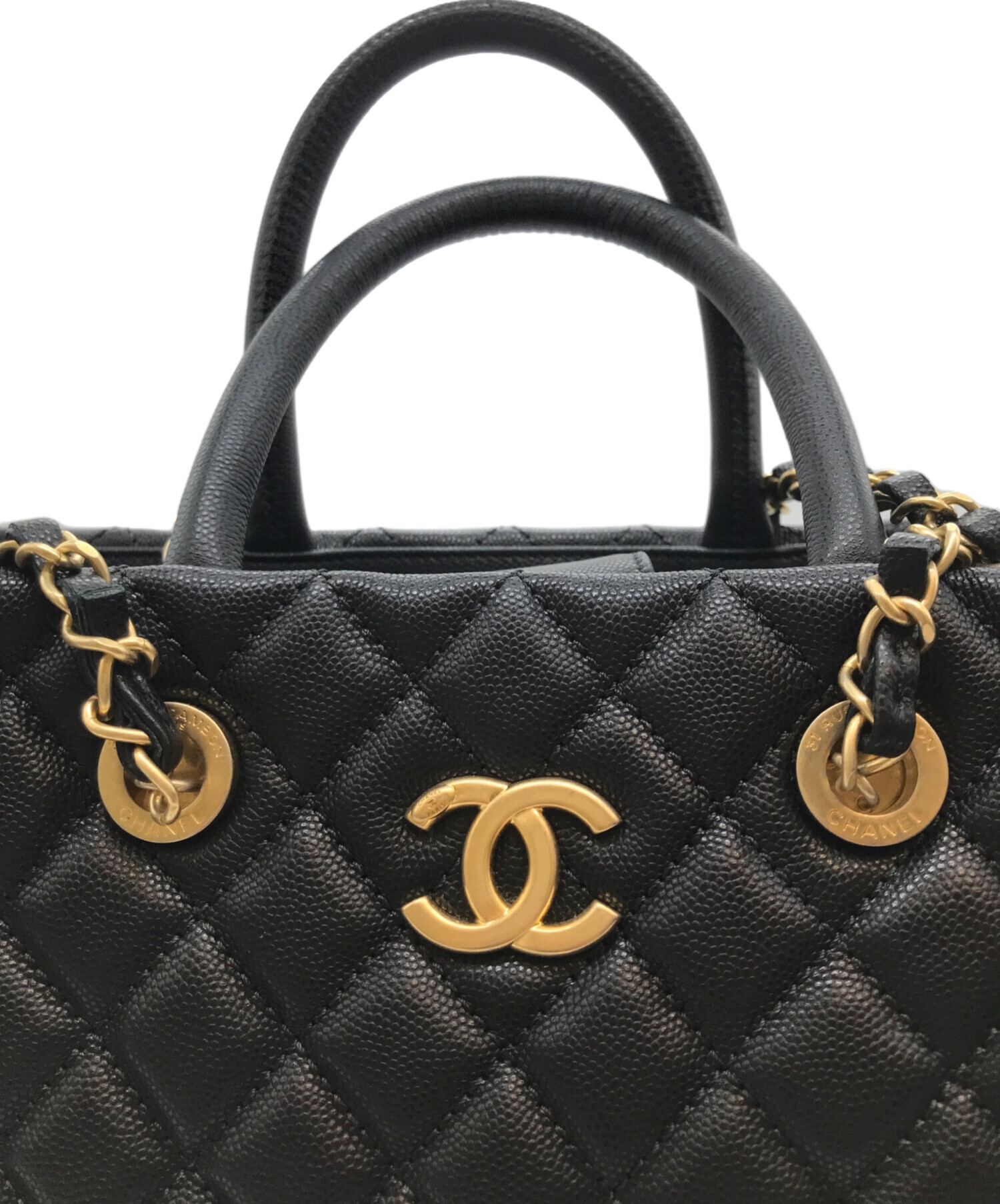 中古・古着通販】CHANEL (シャネル) 2WAYチェーンバッグ ブラック