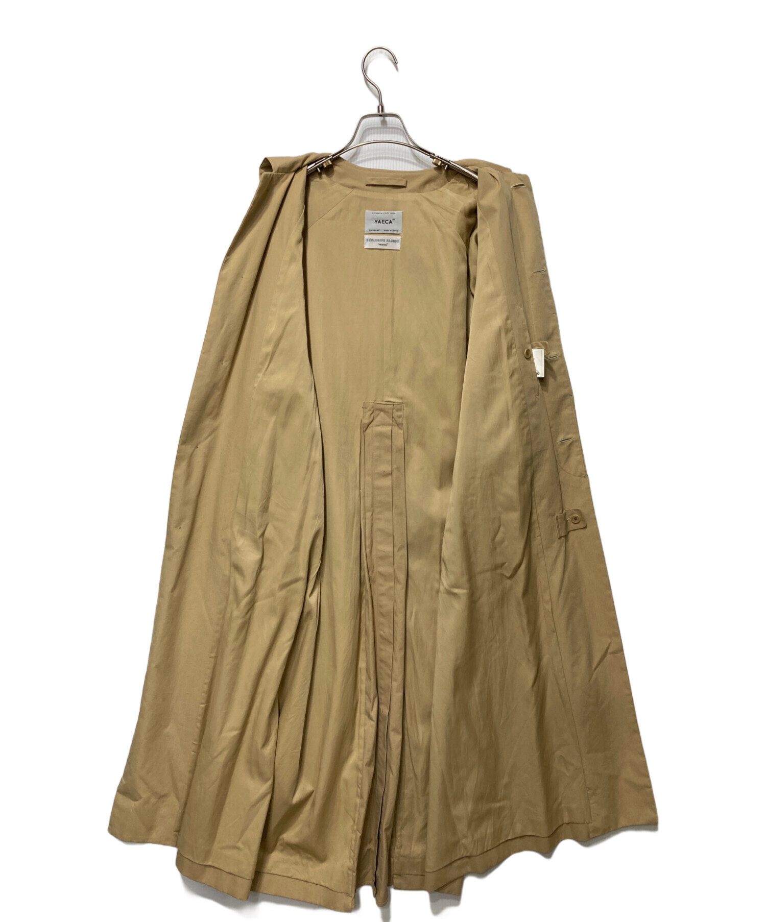 中古・古着通販】YAECA (ヤエカ) ステンカラーコートロング カーキ