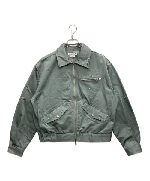 中古・古着通販】TTT MSW (ティー) Work jacket w/pierce グリーン