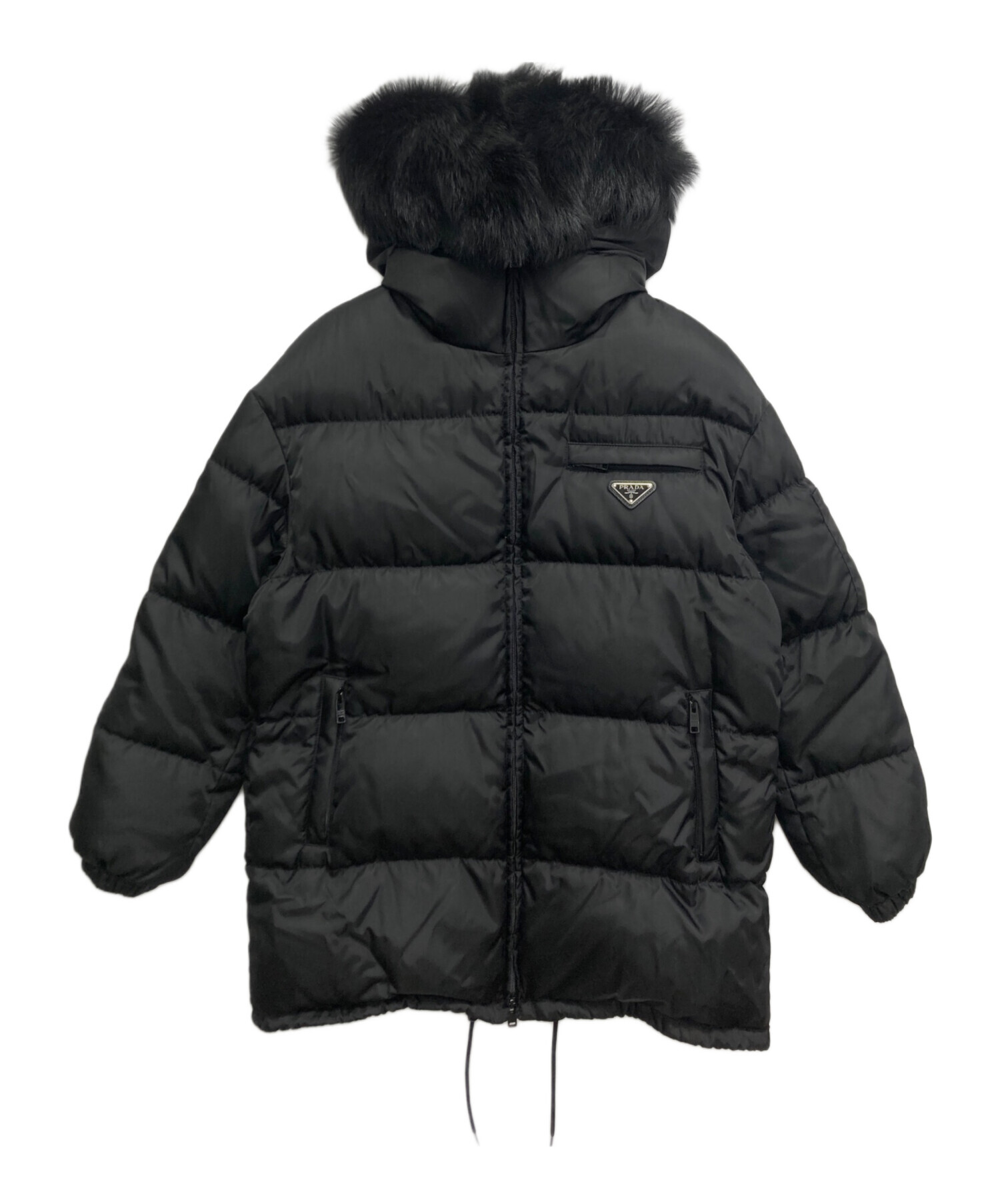 中古・古着通販】PRADA (プラダ) ダウンジャケット ブラック サイズ